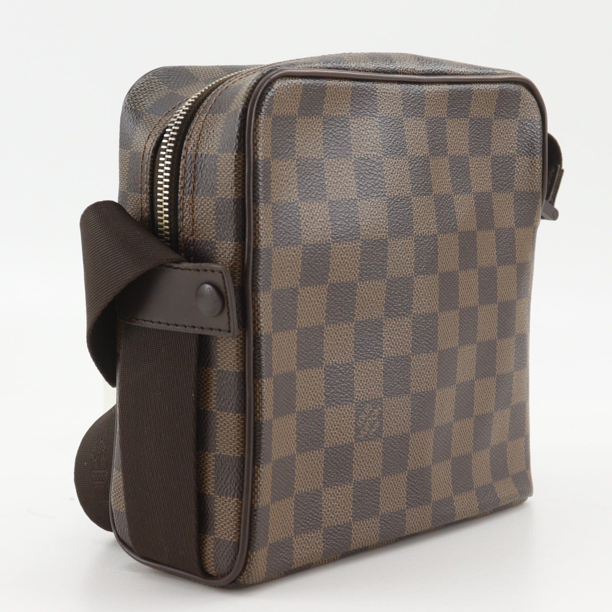 Louis Vuitton Louis Vuitton Olaf PM Shoulder Bag N41442 Damier Canvas 2007 Brown MI2047 Unisex Size ONE SIZE - 3 Thumbnail