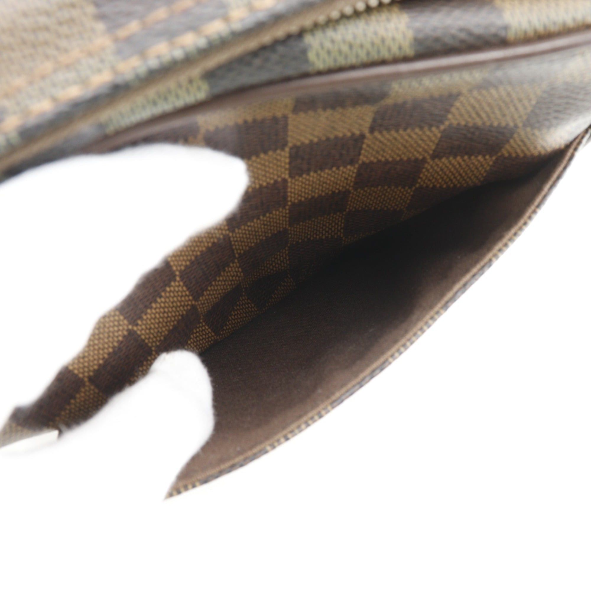 Louis Vuitton Louis Vuitton Olaf PM Shoulder Bag N41442 Damier Canvas 2007 Brown MI2047 Unisex Size ONE SIZE - 7 Thumbnail