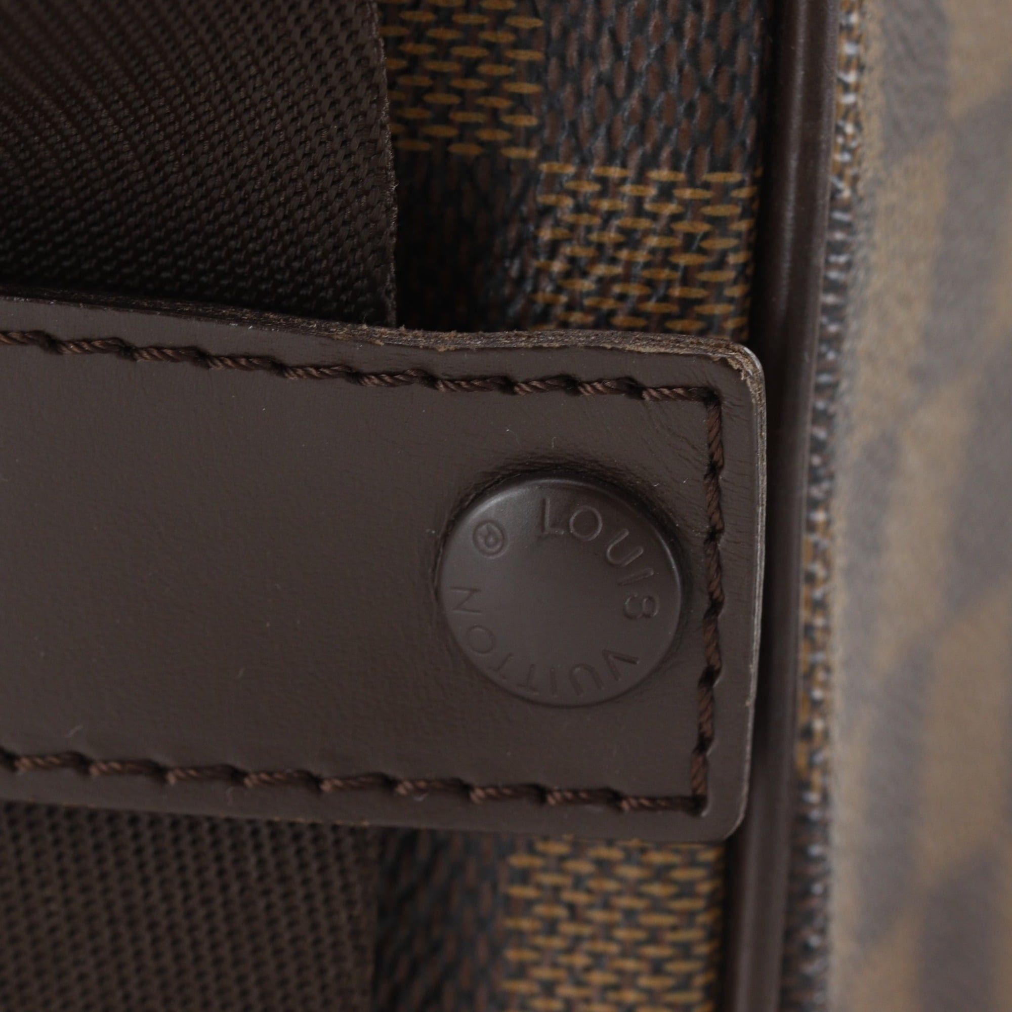 Louis Vuitton Louis Vuitton Olaf PM Shoulder Bag N41442 Damier Canvas 2007 Brown MI2047 Unisex Size ONE SIZE - 10 Thumbnail