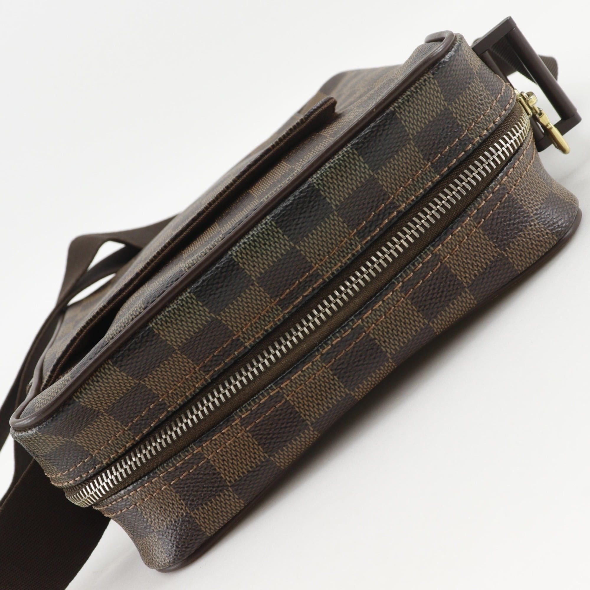 Louis Vuitton Louis Vuitton Olaf PM Shoulder Bag N41442 Damier Canvas 2007 Brown MI2047 Unisex Size ONE SIZE - 8 Thumbnail
