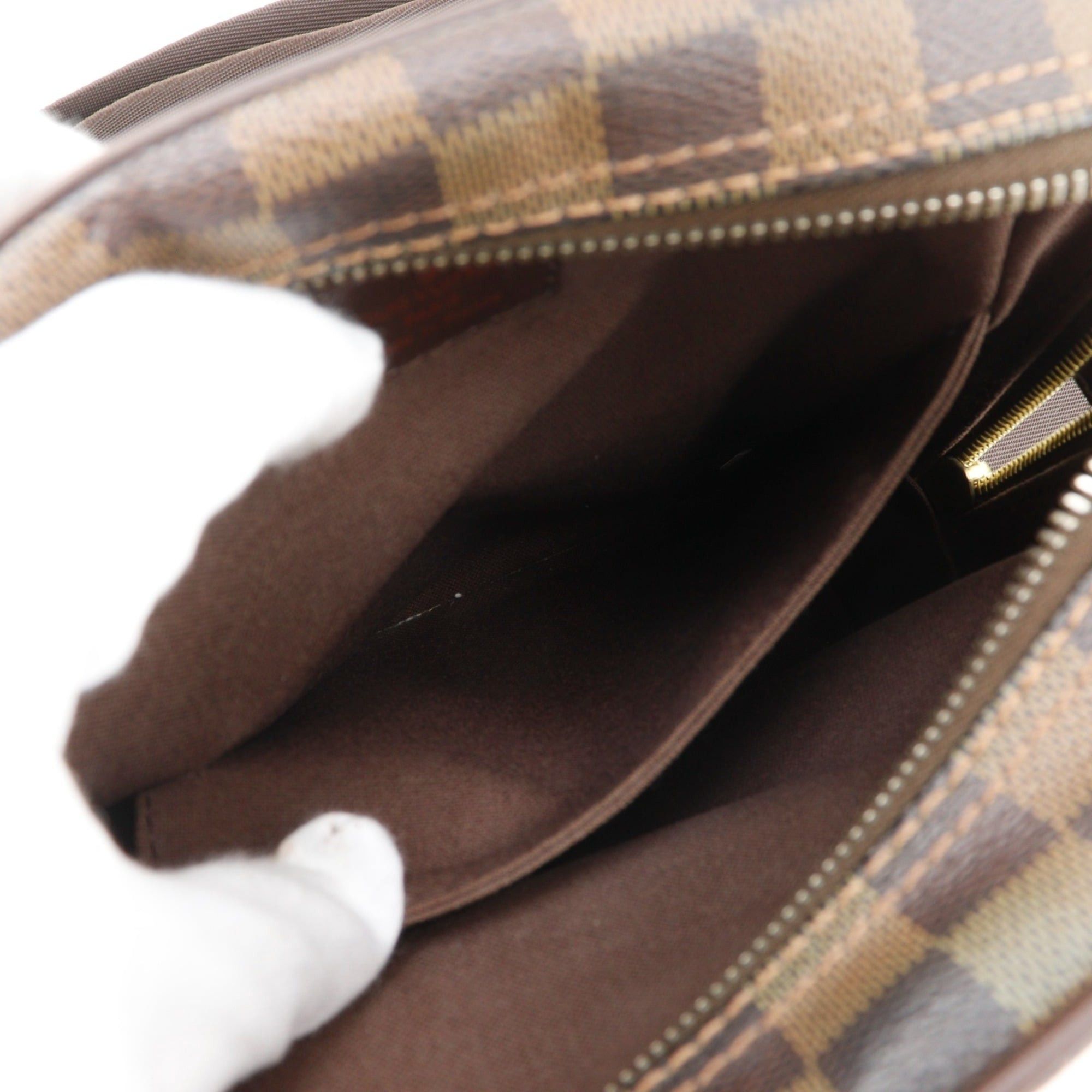Louis Vuitton Louis Vuitton Olaf PM Shoulder Bag N41442 Damier Canvas 2007 Brown MI2047 Unisex Size ONE SIZE - 6 Thumbnail