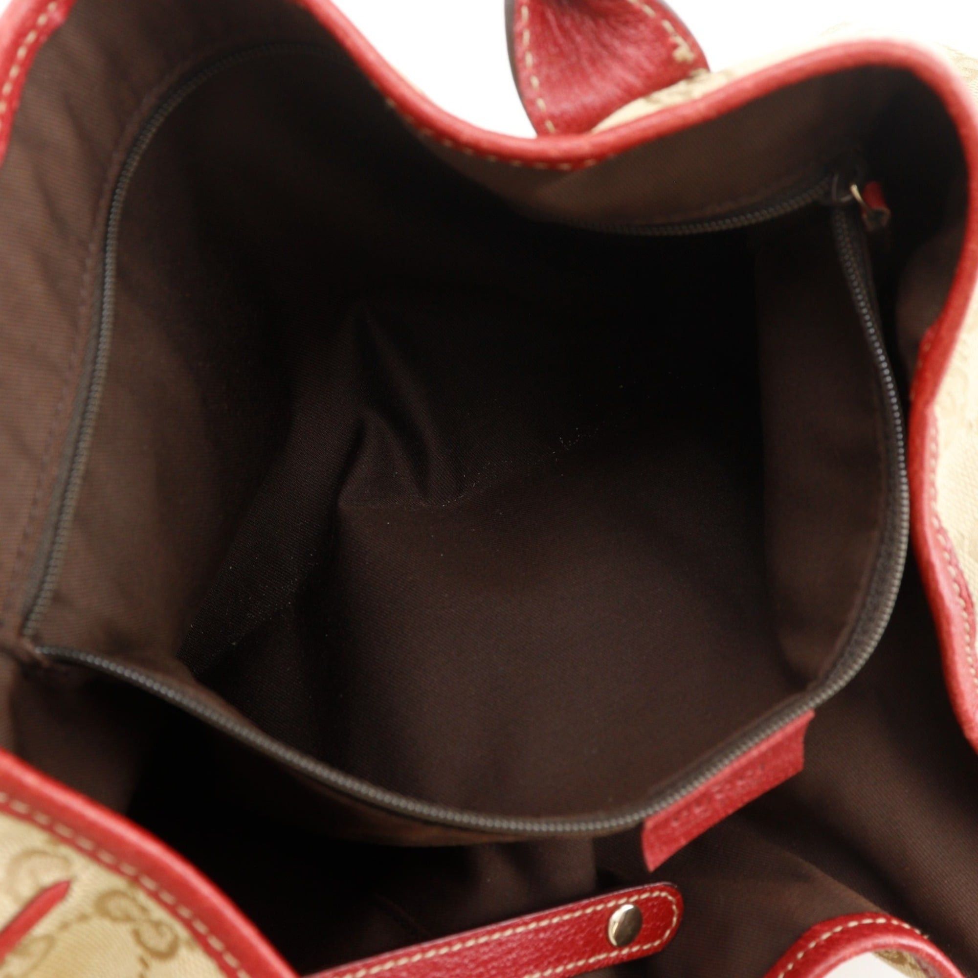 Gucci Gucci Princy Tote Bag 163805 GG Canvas Brown Ribbon A5 Snap Button Pretty Women's Size ONE SIZE - 6 Thumbnail