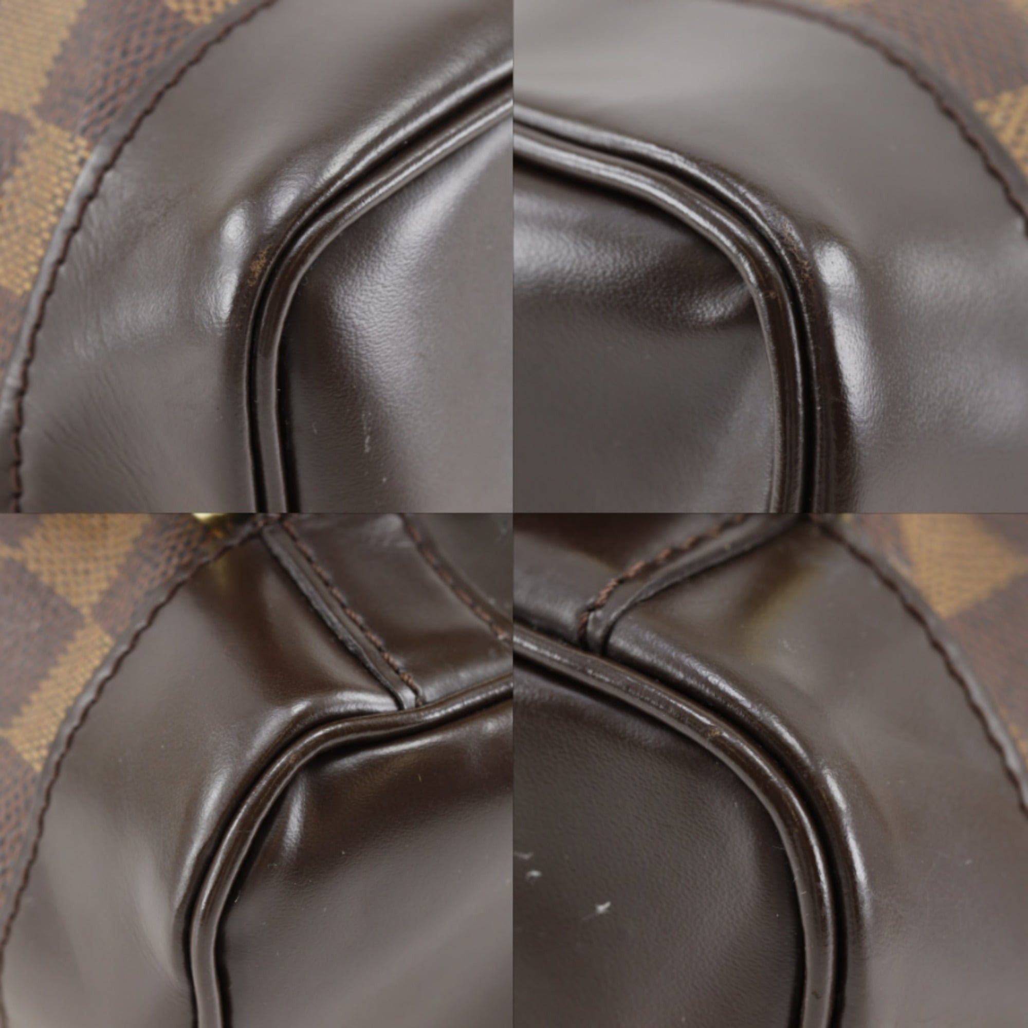 Louis Vuitton Louis Vuitton Soho Backpack/Daypack Bag N51132 Damier Canvas 1998 Brown TH1908 A5 Belt Buckle Women's Size ONE SIZE - 4 Thumbnail