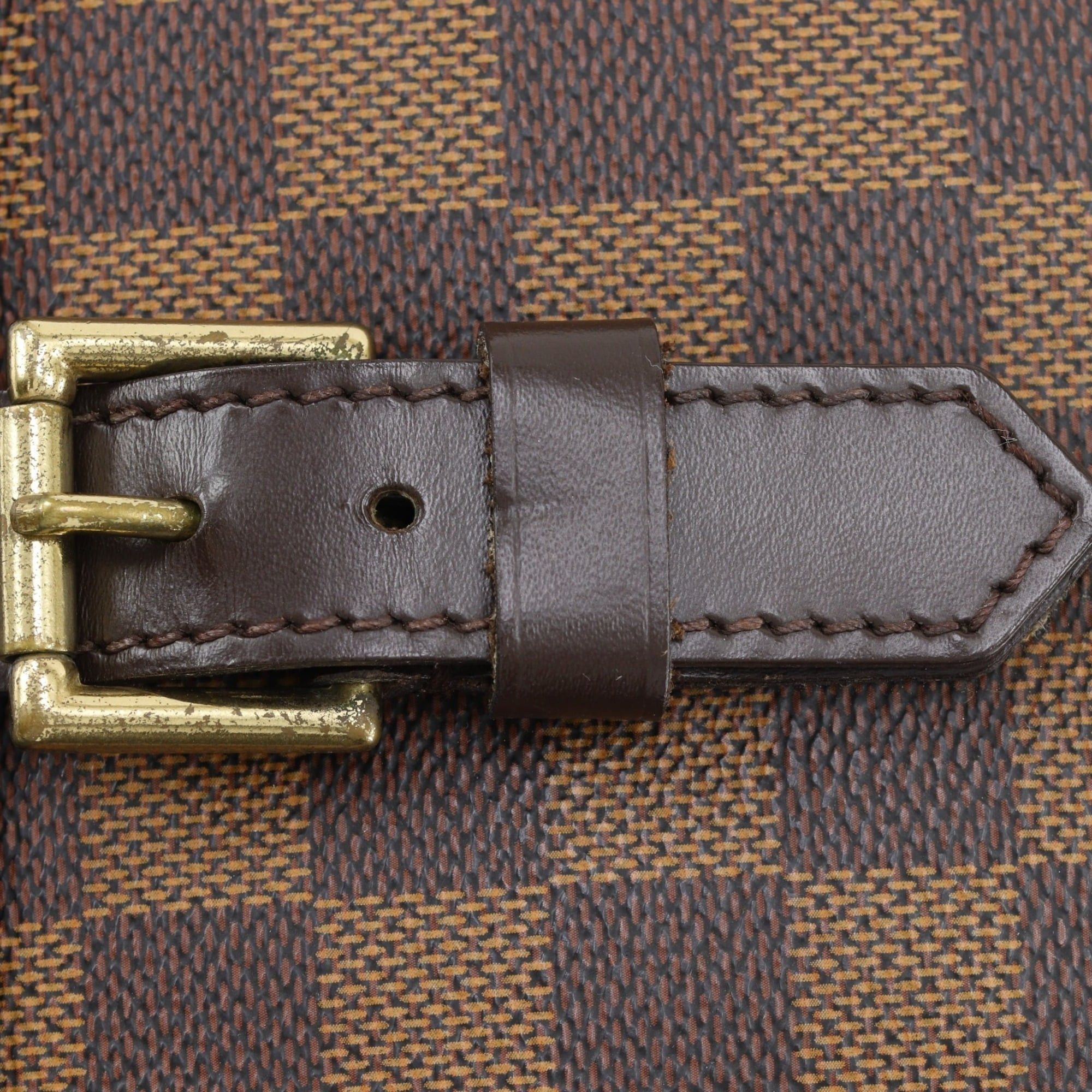 Louis Vuitton Louis Vuitton Soho Backpack/Daypack Bag N51132 Damier Canvas 1998 Brown TH1908 A5 Belt Buckle Women's Size ONE SIZE - 14 Thumbnail