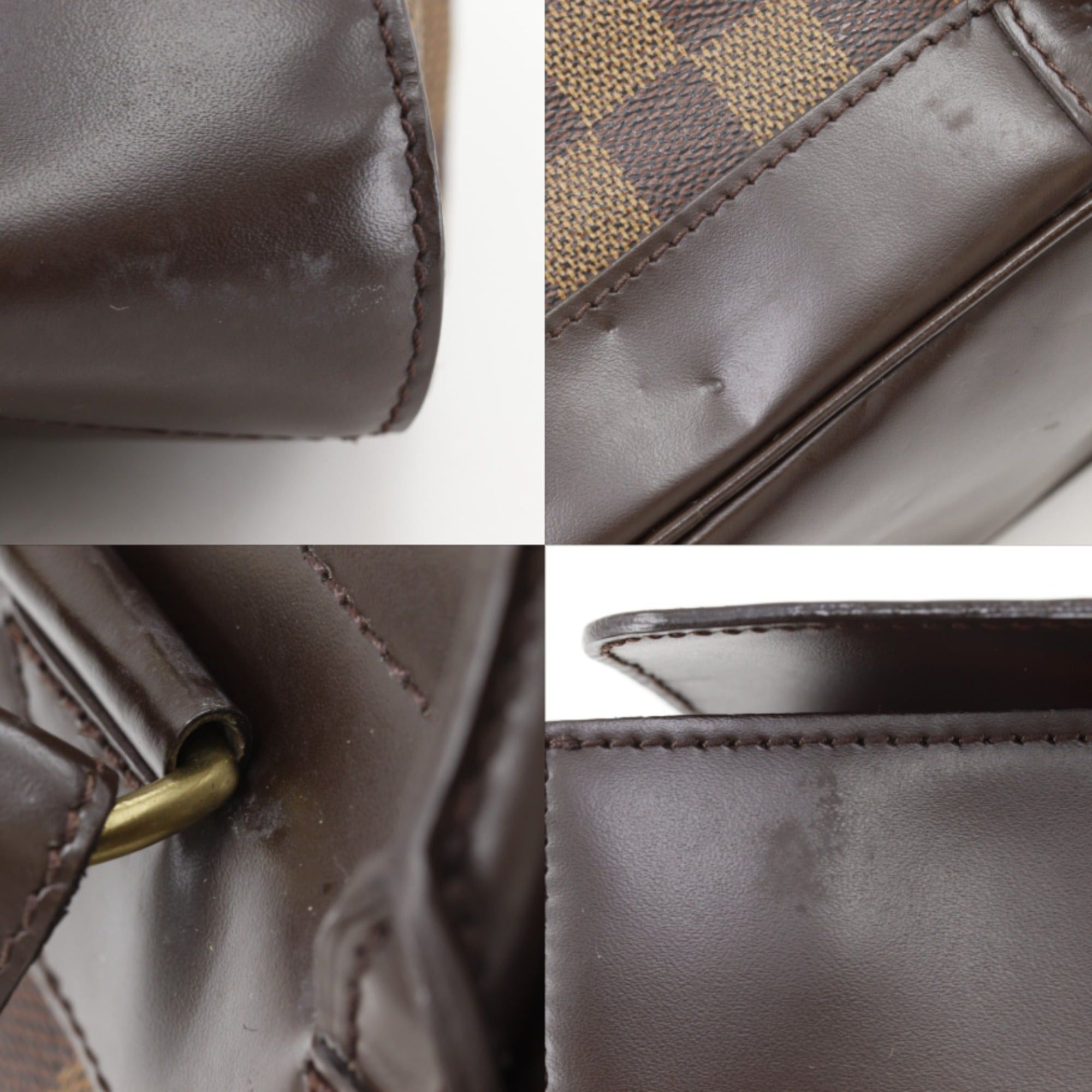 Louis Vuitton Louis Vuitton Soho Backpack/Daypack Bag N51132 Damier Canvas 1998 Brown TH1908 A5 Belt Buckle Women's Size ONE SIZE - 13 Thumbnail
