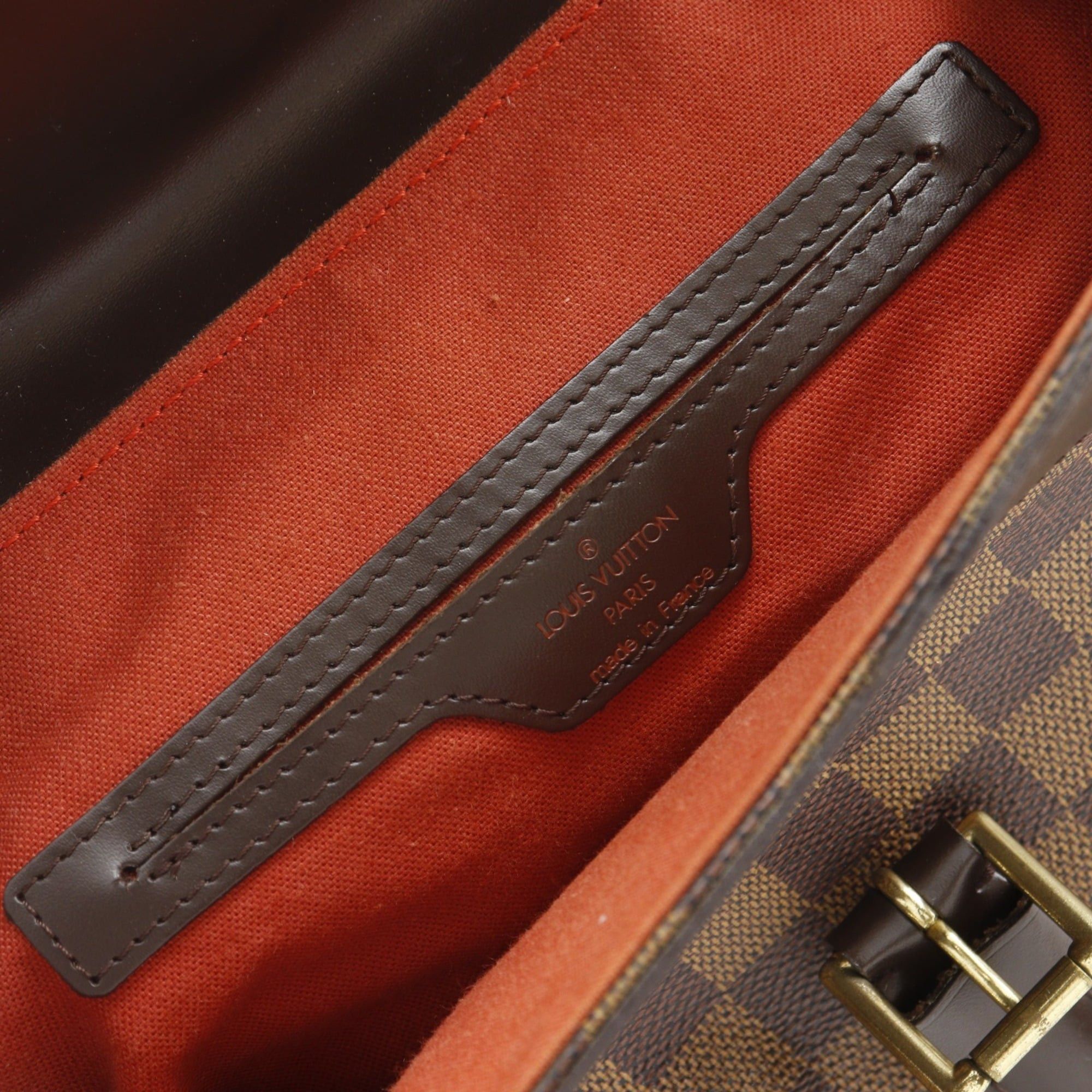Louis Vuitton Louis Vuitton Soho Backpack/Daypack Bag N51132 Damier Canvas 1998 Brown TH1908 A5 Belt Buckle Women's Size ONE SIZE - 8 Thumbnail