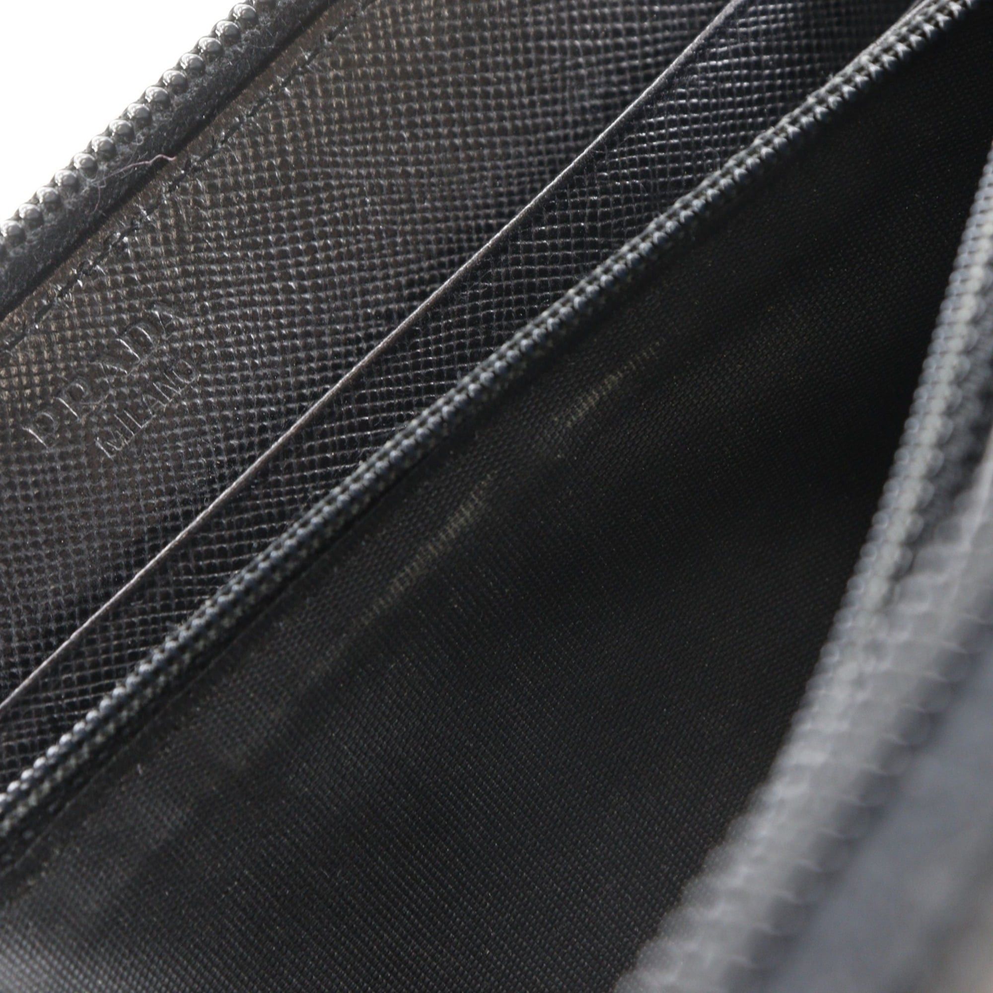 Prada Prada M506 Nylon Zip Around Long Wallet (Nero) - Unisex Size ONE SIZE - 9 Thumbnail