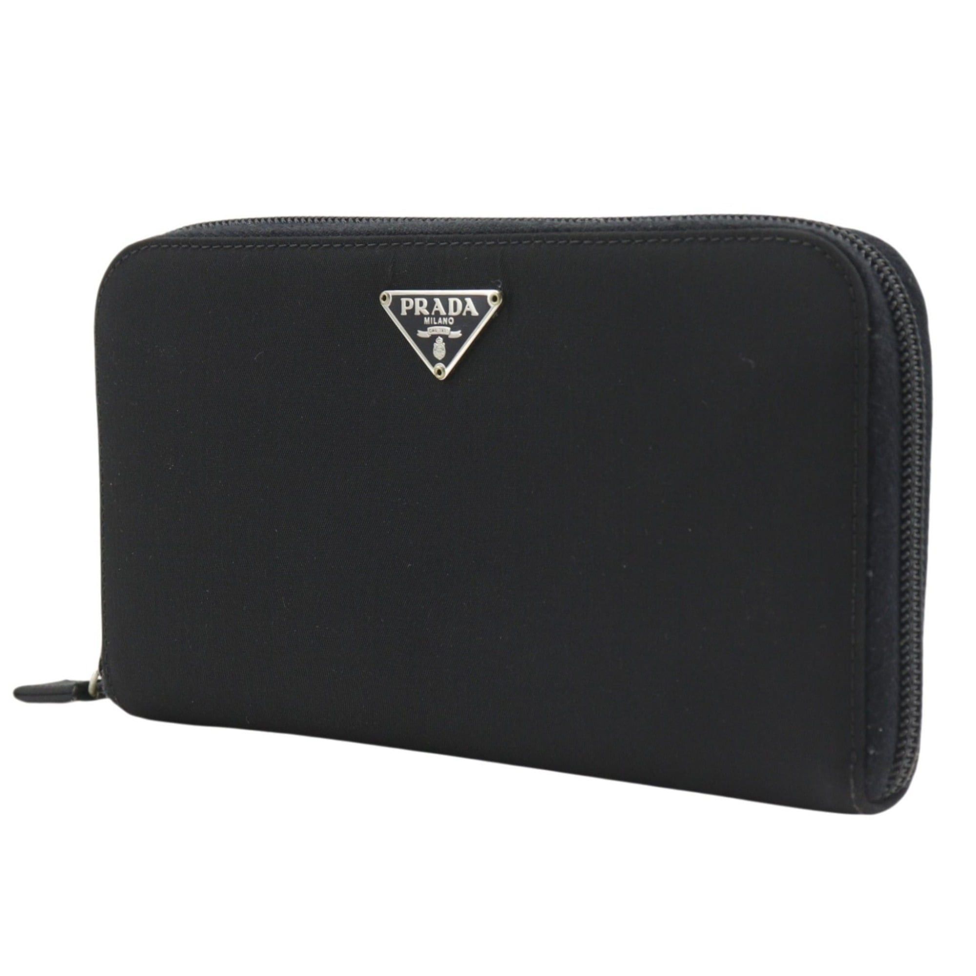 Prada Prada M506 Nylon Zip Around Long Wallet (Nero) - Unisex Size ONE SIZE - 2 Thumbnail