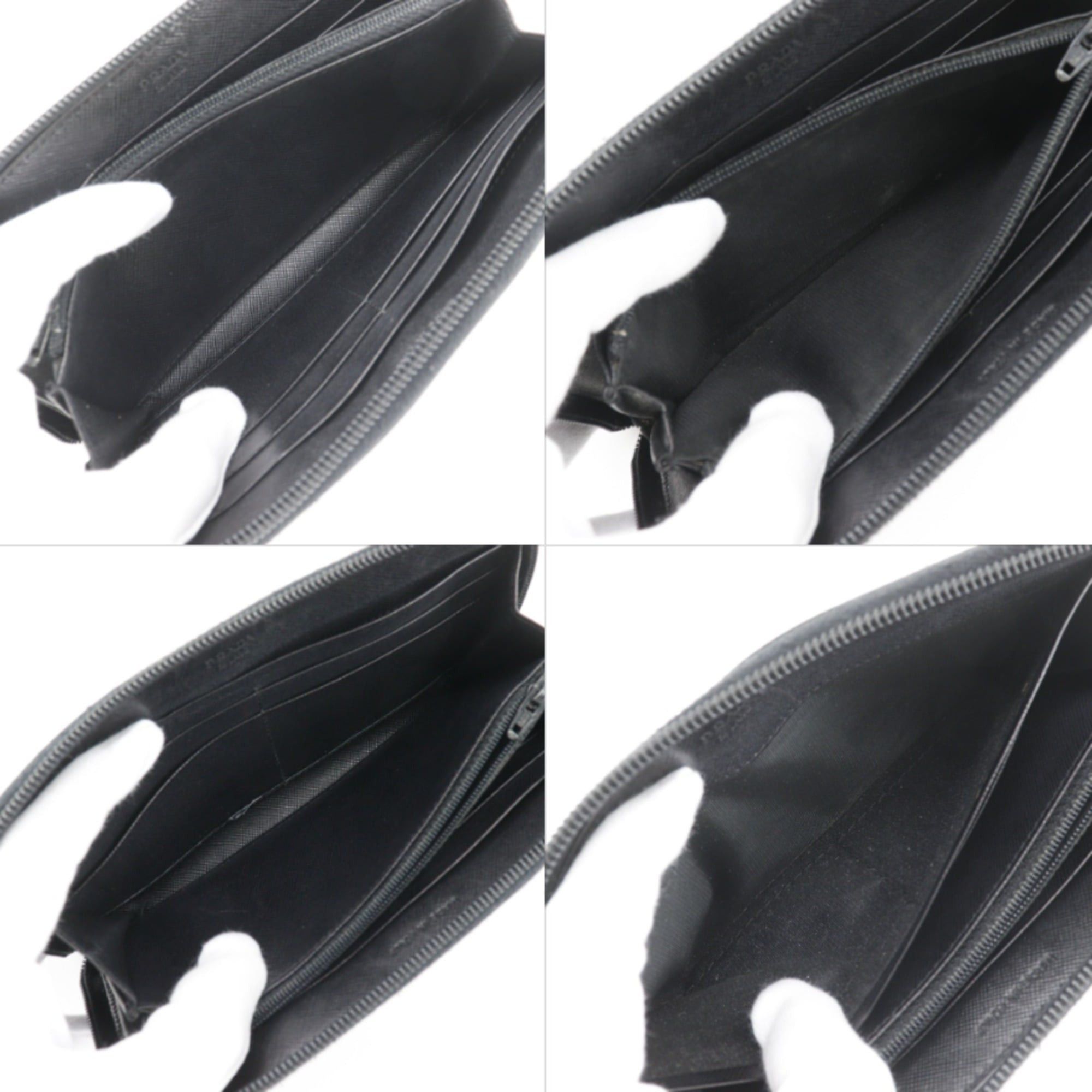 Prada Prada M506 Nylon Zip Around Long Wallet (Nero) - Unisex Size ONE SIZE - 7 Thumbnail