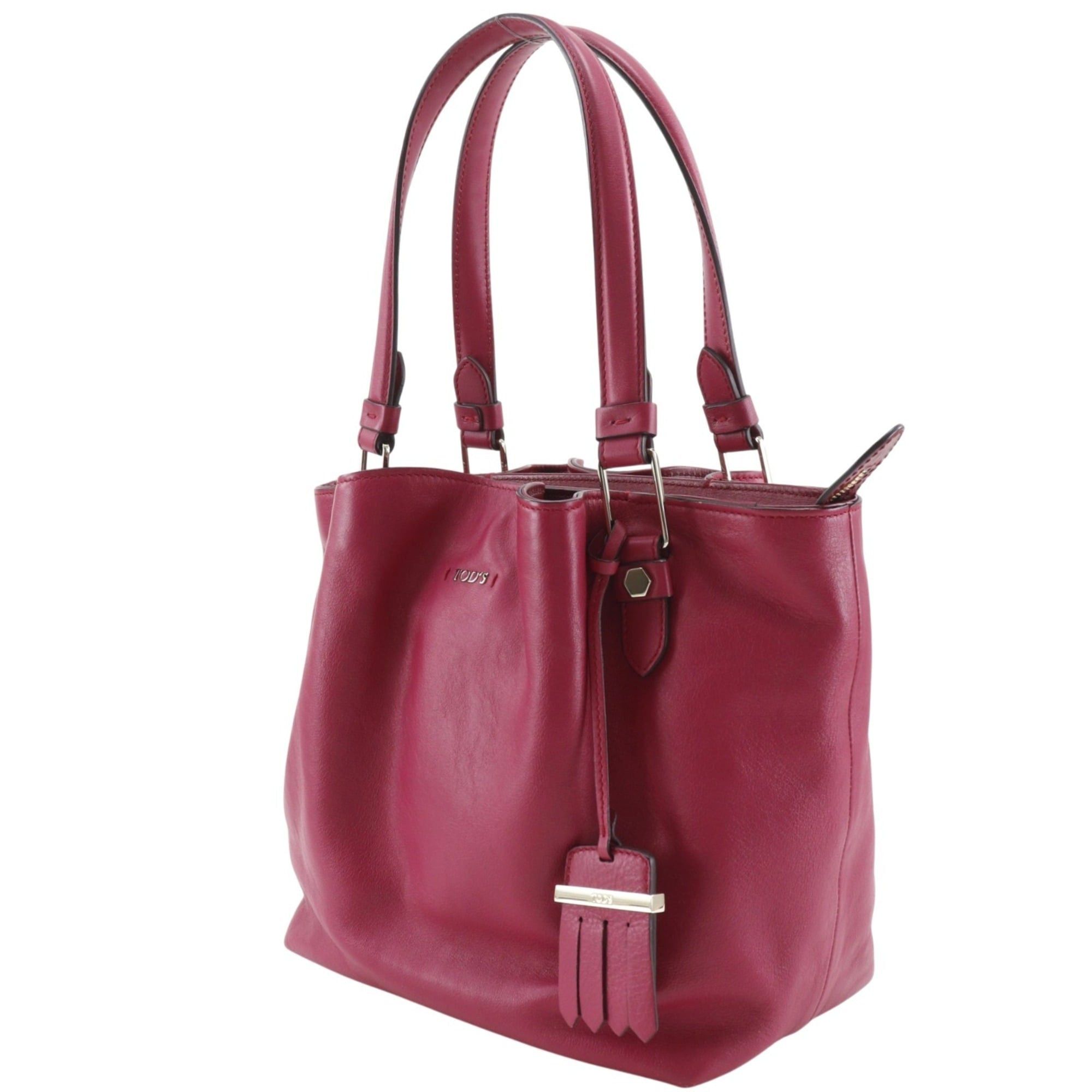 Tod's Tod's Flower Bag Tote Bag, Leather, Pink, A5 Size, Women's Size ONE SIZE - 2 Thumbnail