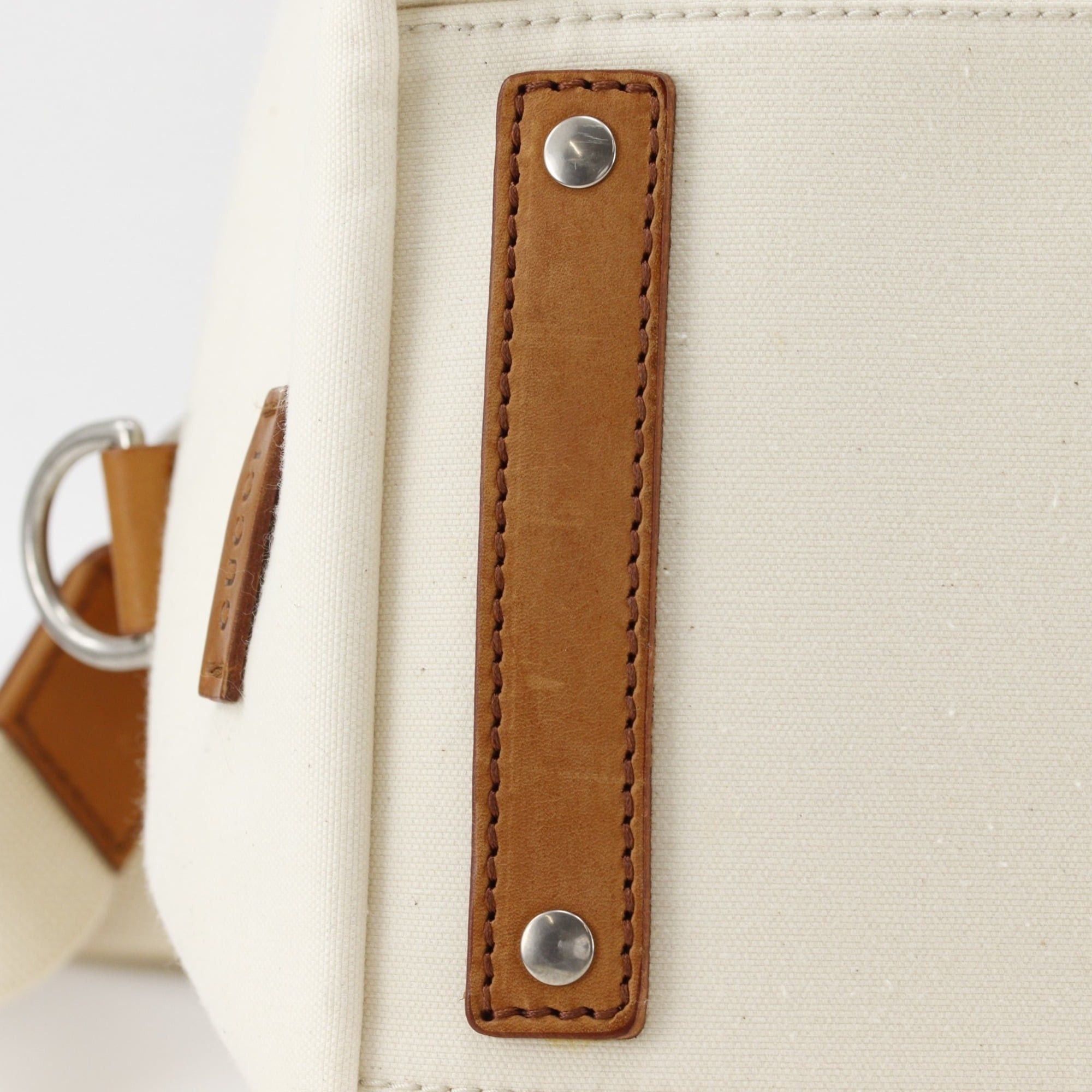 Gucci Gucci Webbing Line Boston Bag 2-Way Shoulder 256097 Canvas Off-White 2-way A4 line Unisex Size ONE SIZE - 11 Thumbnail