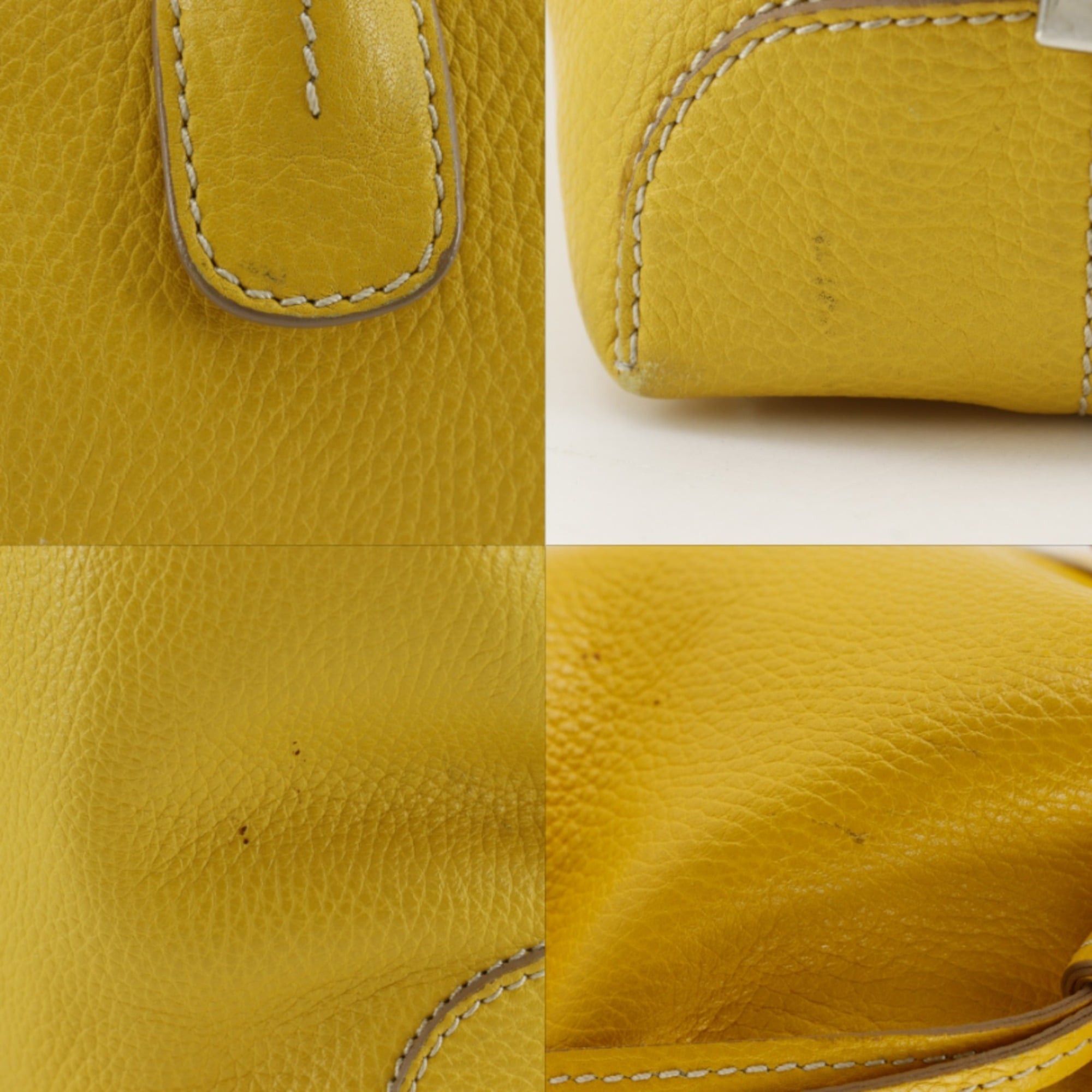 Tod's Tod's D-Bag Tote Bag, Leather, Yellow, A4 Size, Women's Size ONE SIZE - 14 Thumbnail