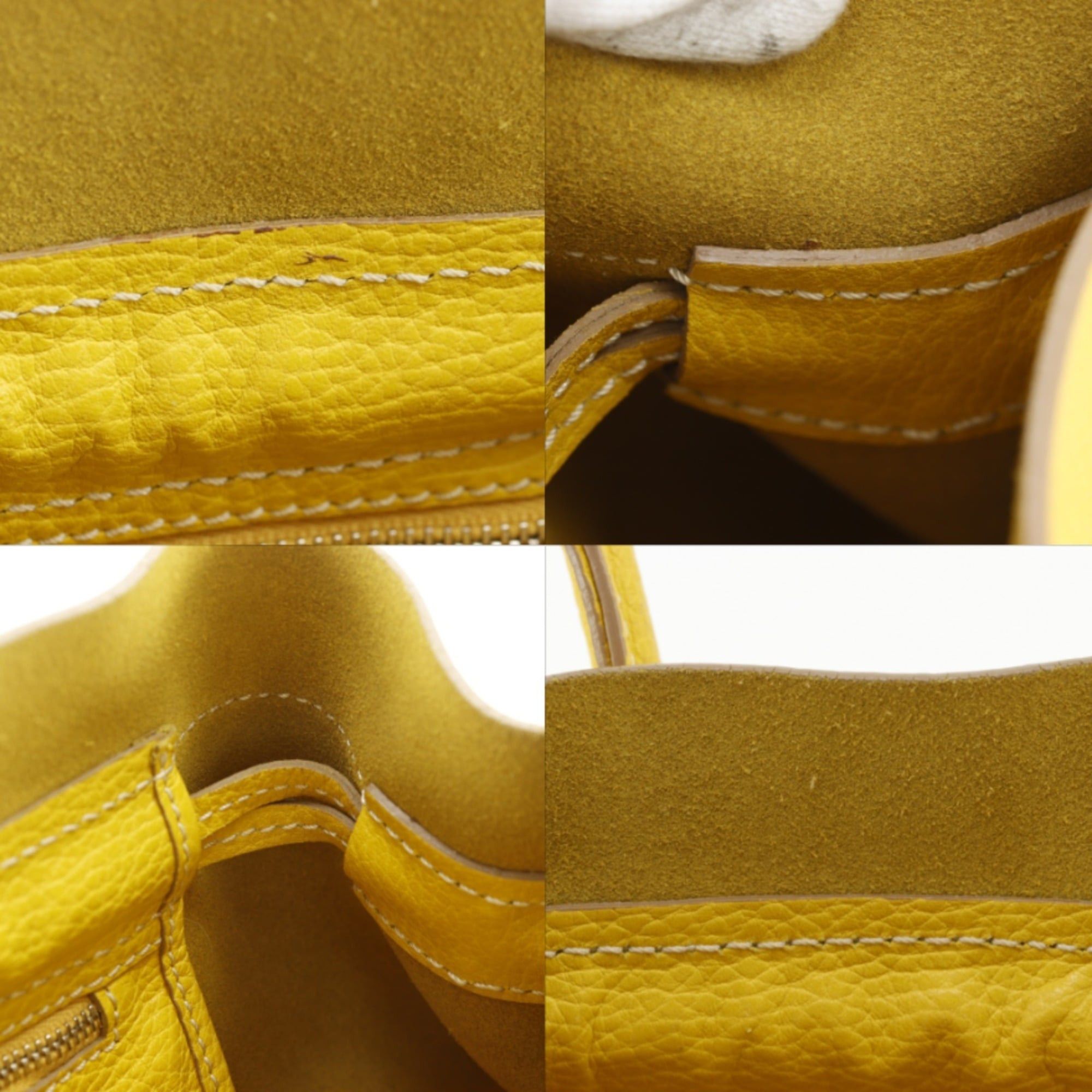 Tod's Tod's D-Bag Tote Bag, Leather, Yellow, A4 Size, Women's Size ONE SIZE - 8 Thumbnail