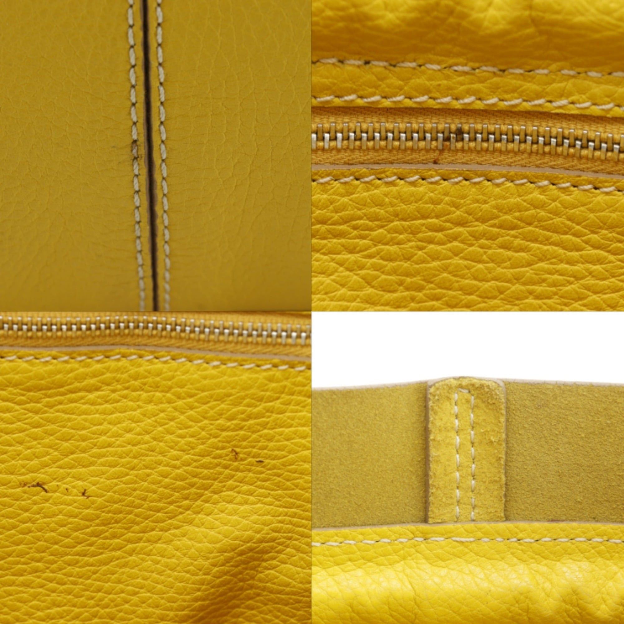 Tod's Tod's D-Bag Tote Bag, Leather, Yellow, A4 Size, Women's Size ONE SIZE - 10 Thumbnail