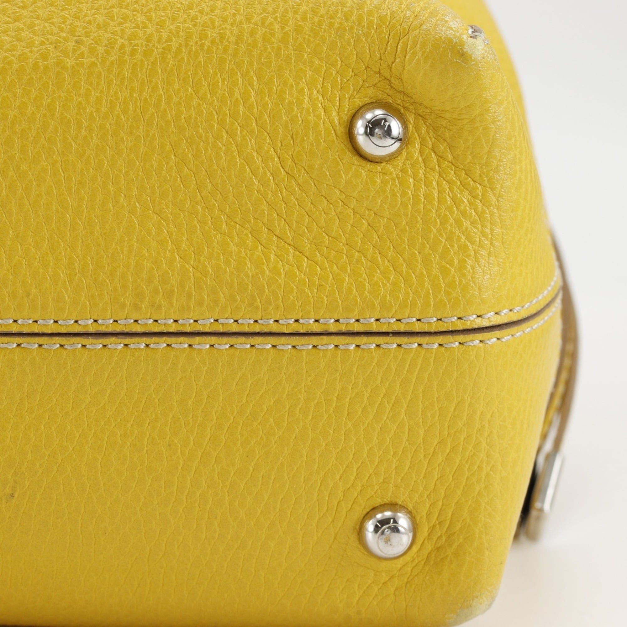 Tod's Tod's D-Bag Tote Bag, Leather, Yellow, A4 Size, Women's Size ONE SIZE - 17 Thumbnail