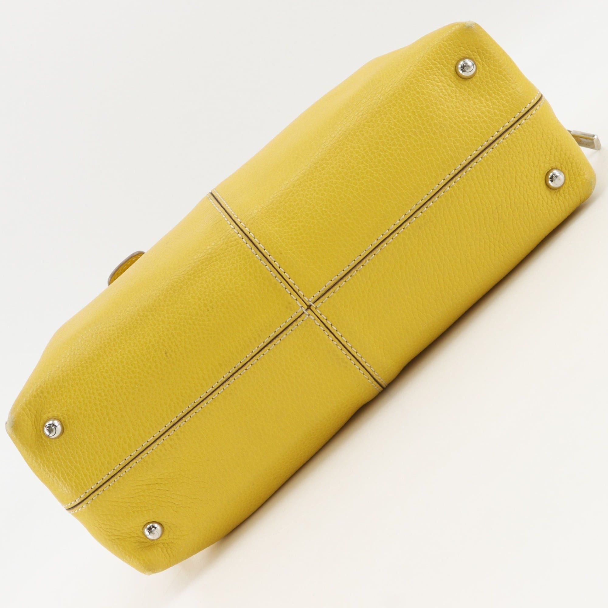 Tod's Tod's D-Bag Tote Bag, Leather, Yellow, A4 Size, Women's Size ONE SIZE - 15 Thumbnail