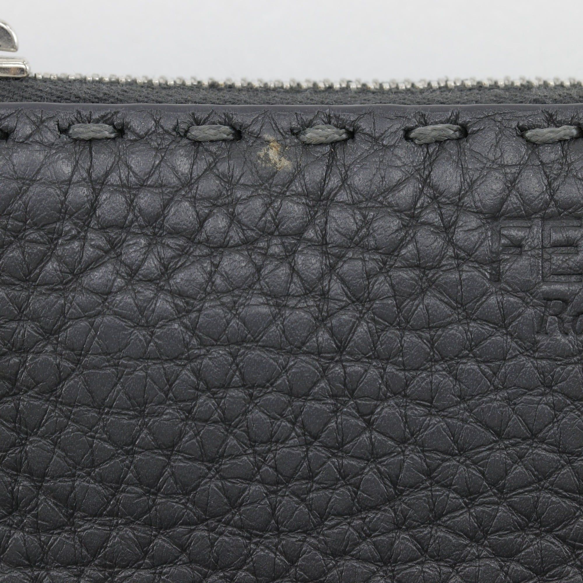 Fendi Fendi Celeria Coin Case, Leather, Gray, Unisex Size ONE SIZE - 12 Thumbnail