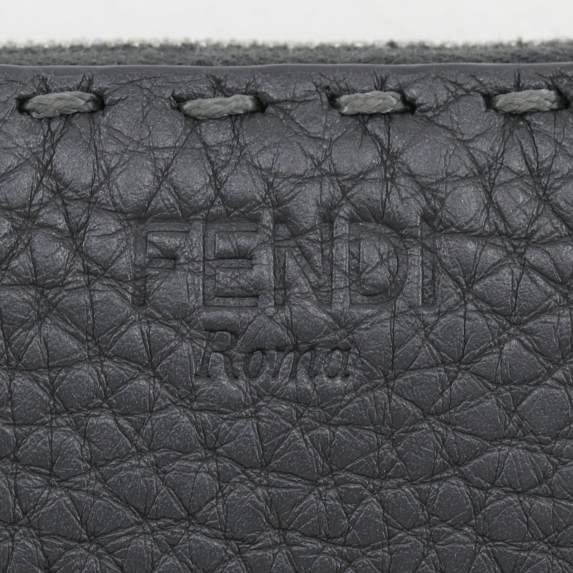 Fendi Fendi Celeria Coin Case, Leather, Gray, Unisex Size ONE SIZE - 17 Thumbnail