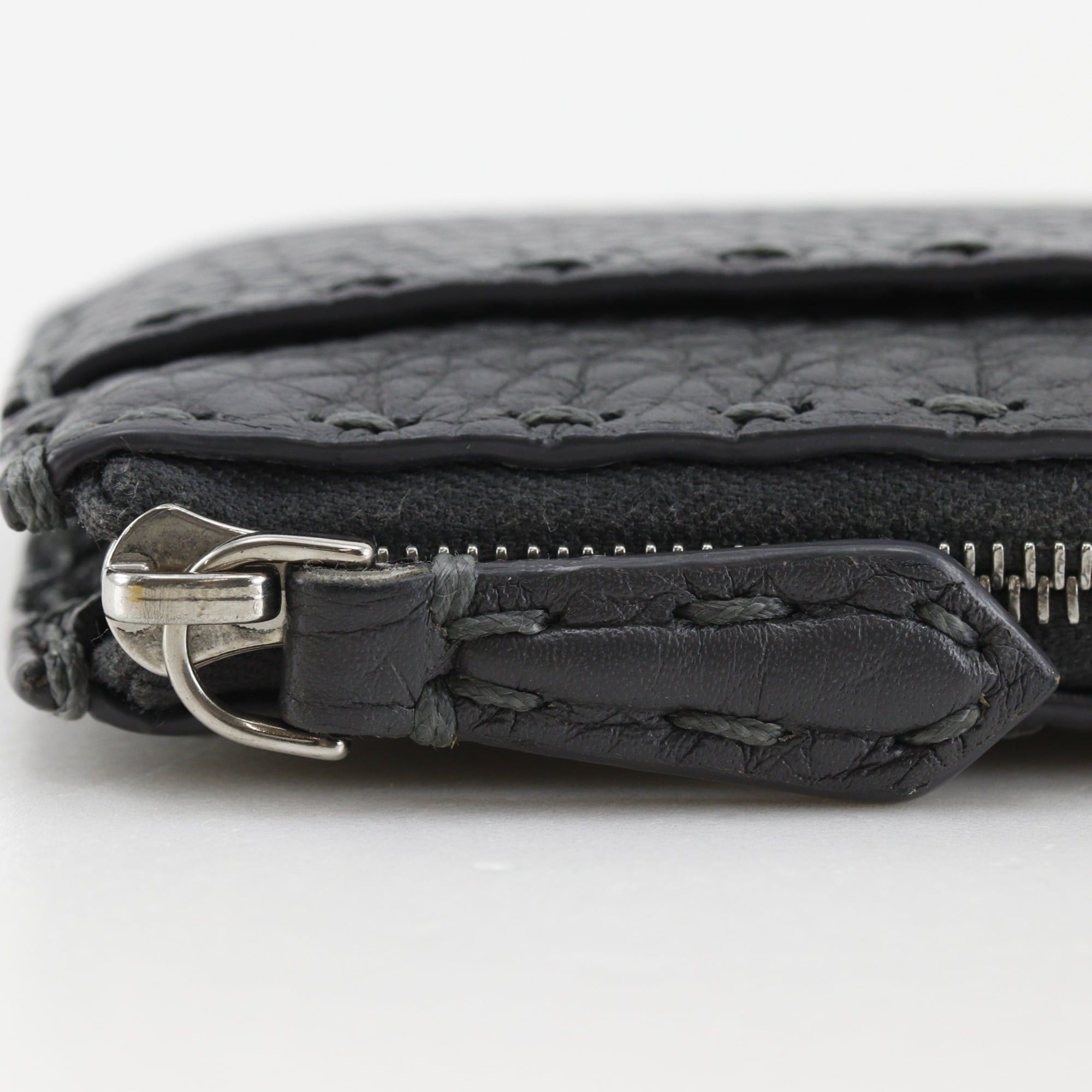 Fendi Fendi Celeria Coin Case, Leather, Gray, Unisex Size ONE SIZE - 13 Thumbnail