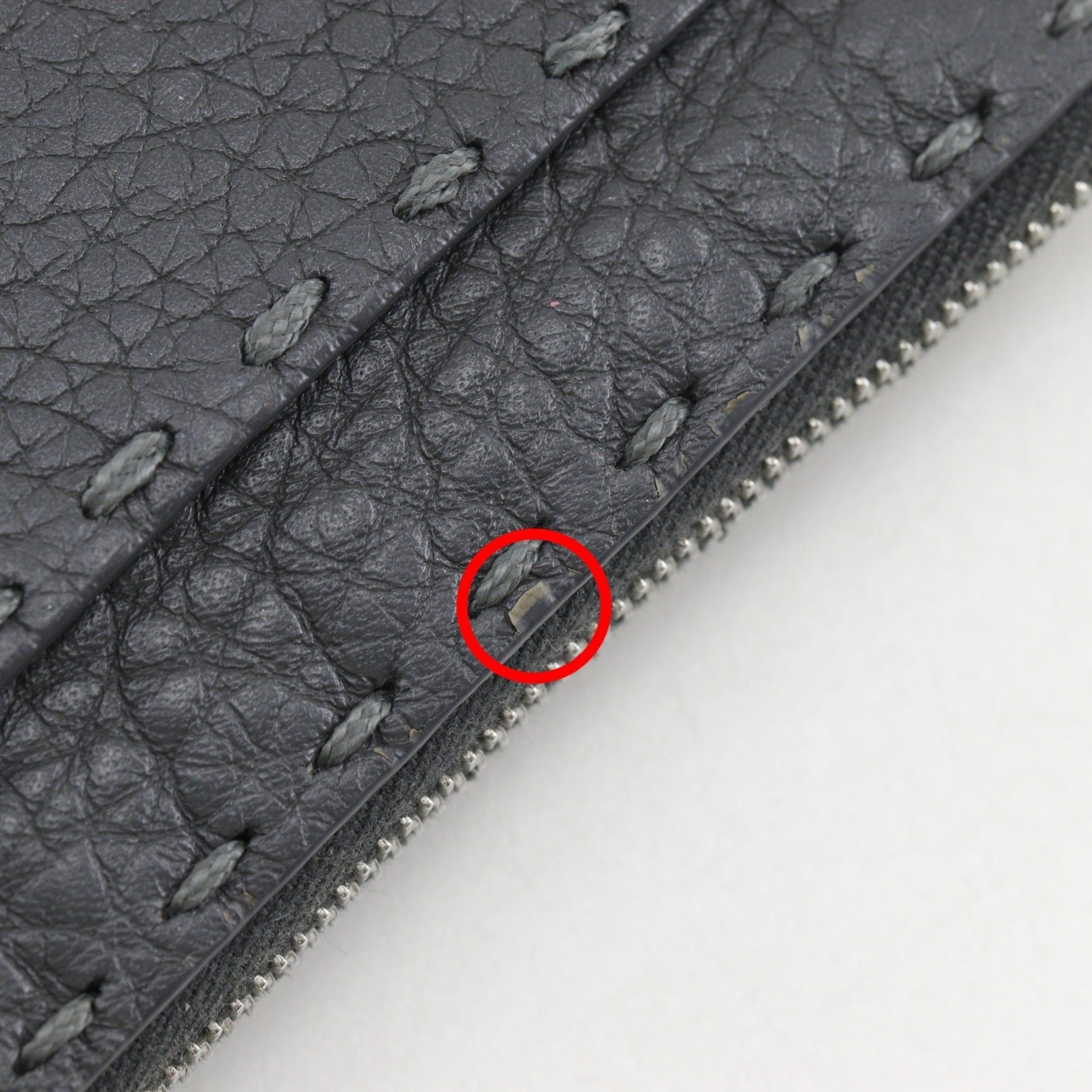Fendi Fendi Celeria Coin Case, Leather, Gray, Unisex Size ONE SIZE - 11 Thumbnail