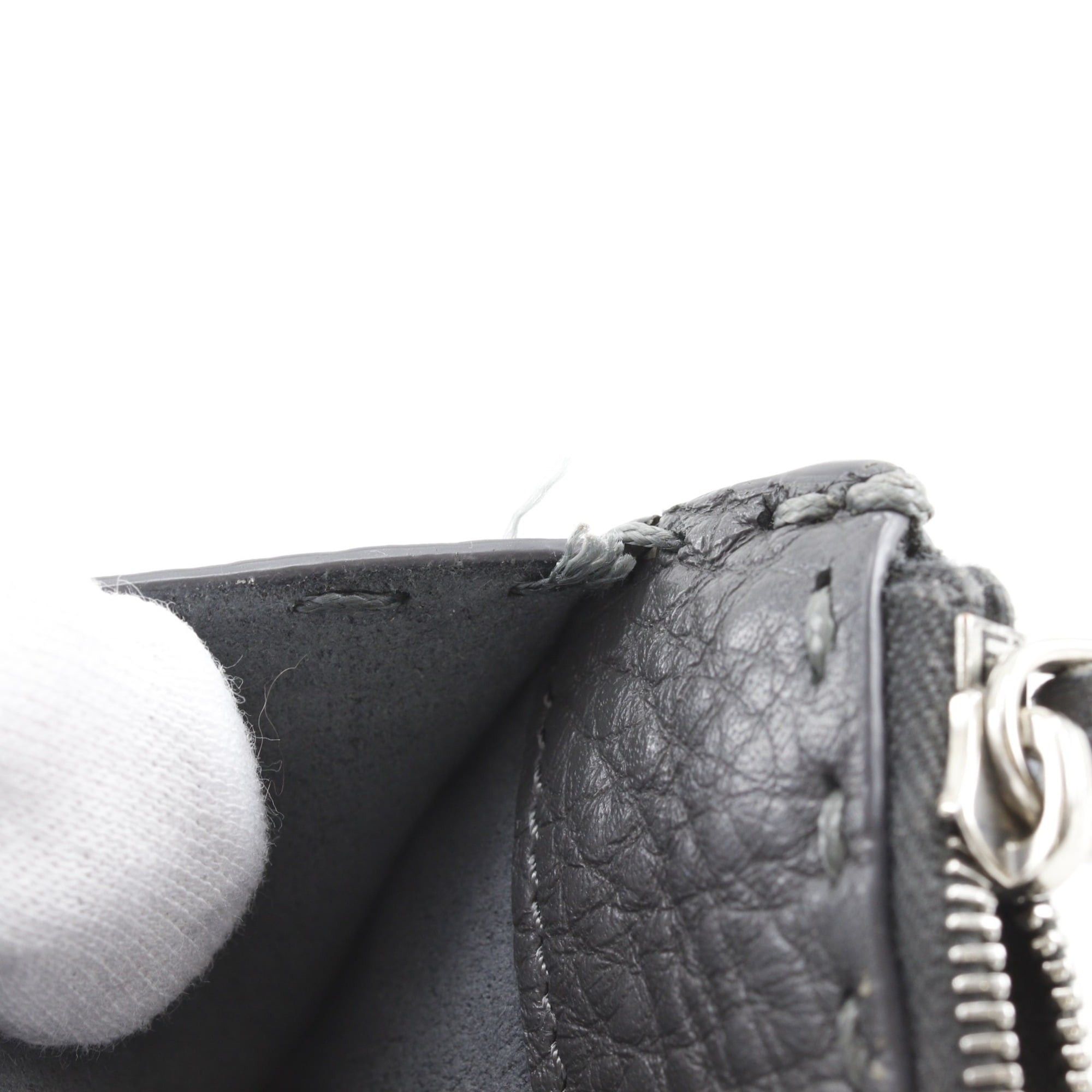 Fendi Fendi Celeria Coin Case, Leather, Gray, Unisex Size ONE SIZE - 9 Thumbnail