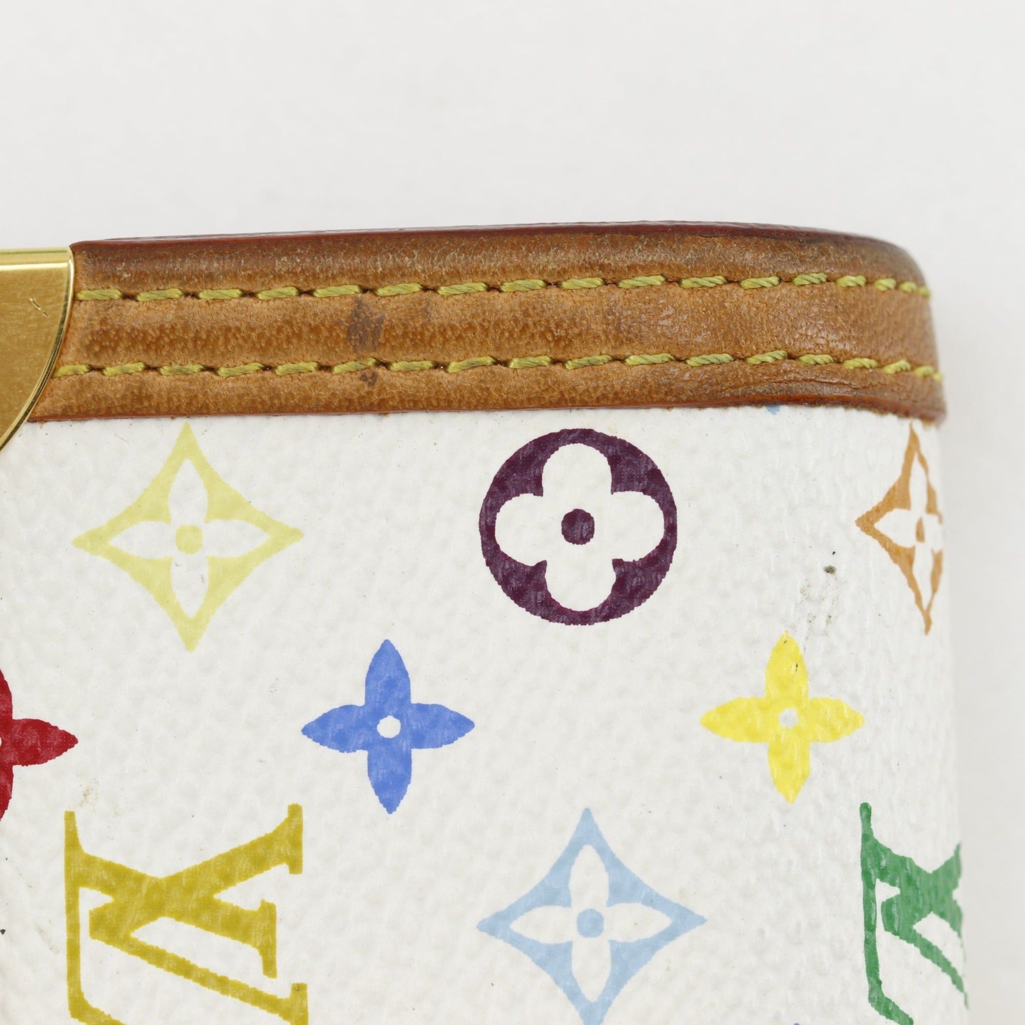 Louis Vuitton Louis Vuitton Porte Tresor International Tri-fold Long Wallet M92659 Monogram Multicolor Blanc 2006 TH0026 Snap Button Women's Size ONE SIZE - 16 Thumbnail