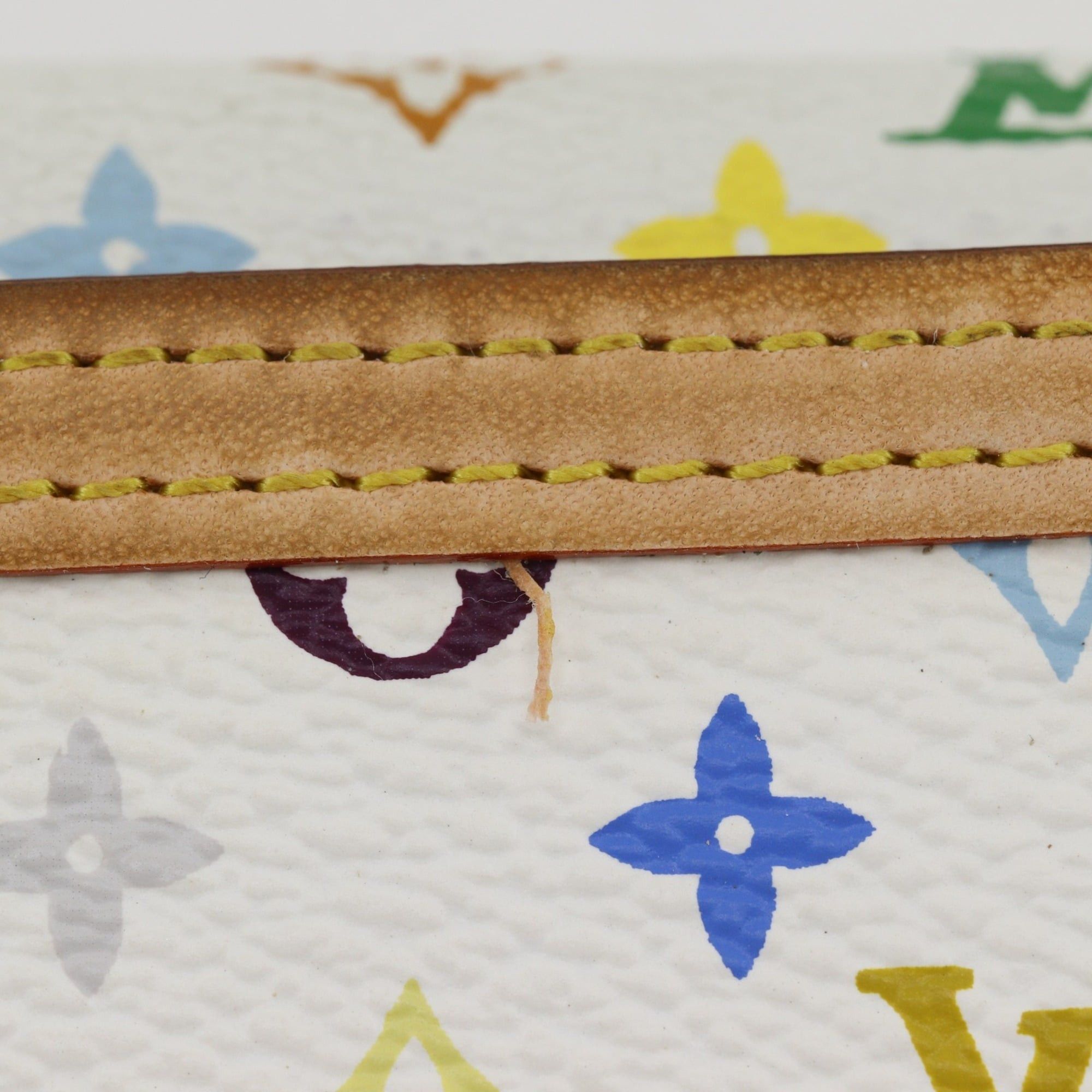 Louis Vuitton Louis Vuitton Porte Tresor International Tri-fold Long Wallet M92659 Monogram Multicolor Blanc 2006 TH0026 Snap Button Women's Size ONE SIZE - 17 Thumbnail