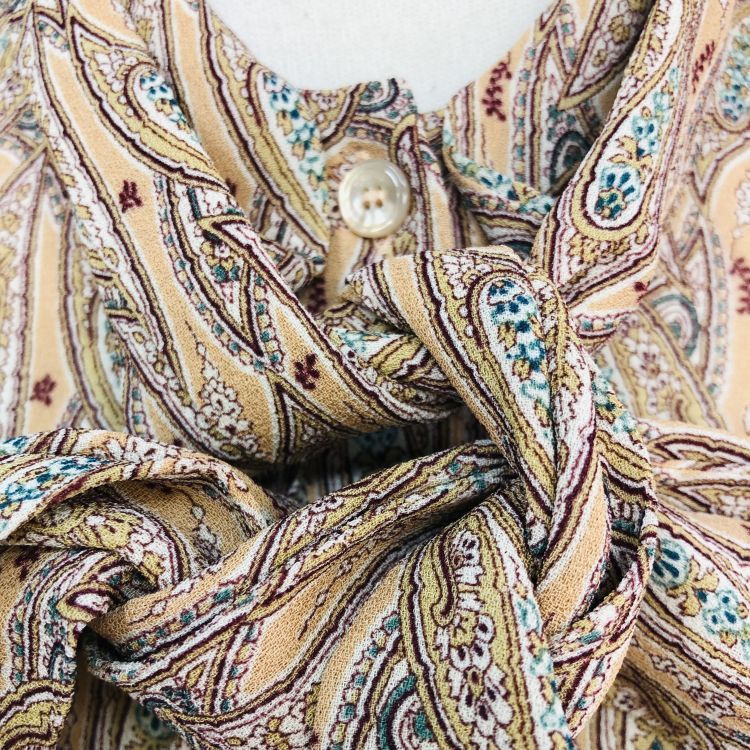 Celine Celine Paisley Tie Neck Blouse Size 38 Size S / US 4 / IT 40 - 7 Thumbnail