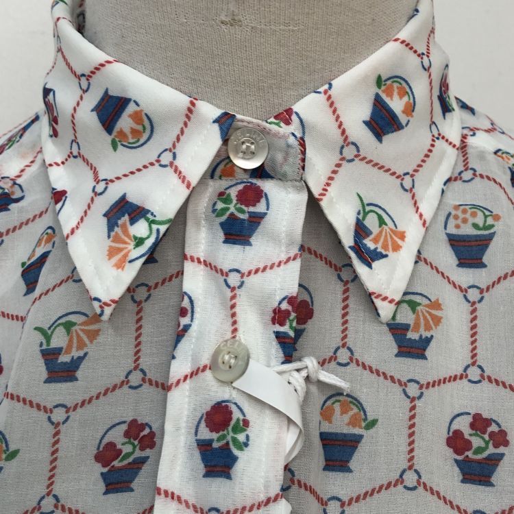 Celine Celine Floral Basket Chain Print Button Up Shirt FR 40 Size M / US 6-8 / IT 42-44 - 8 Thumbnail