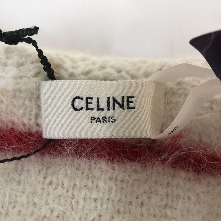 Celine Celine Striped Fuzzy Cardigan Size S Size S / US 4 / IT 40 - 3 Thumbnail