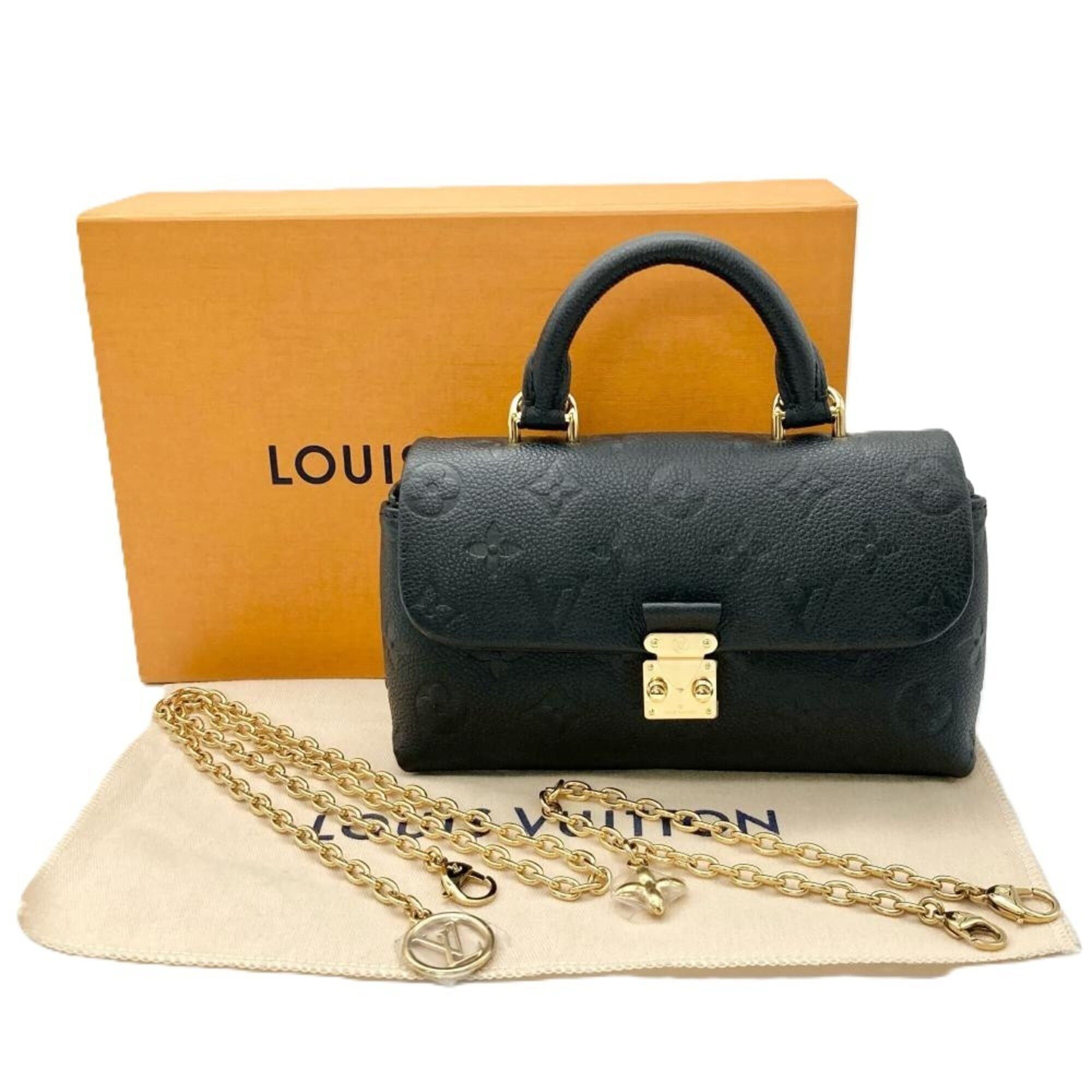 Louis Vuitton Louis Vuitton Nano Madeleine Handbag, Monogram Empreinte, Noir (black), Gold Hardware, RFID, Chain Shoulder Strap Size ONE SIZE - 8 Thumbnail