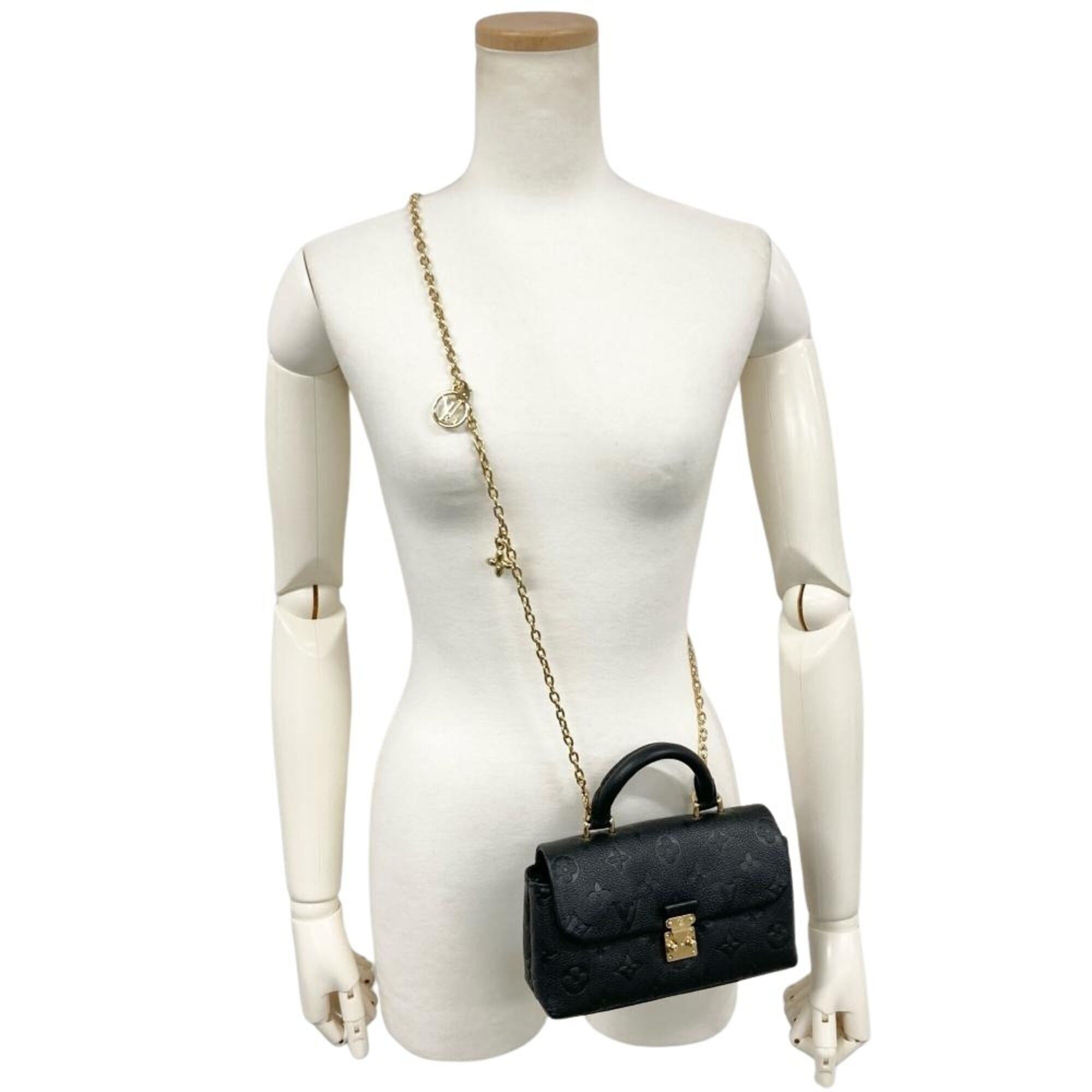 Louis Vuitton Louis Vuitton Nano Madeleine Handbag, Monogram Empreinte, Noir (black), Gold Hardware, RFID, Chain Shoulder Strap Size ONE SIZE - 7 Thumbnail