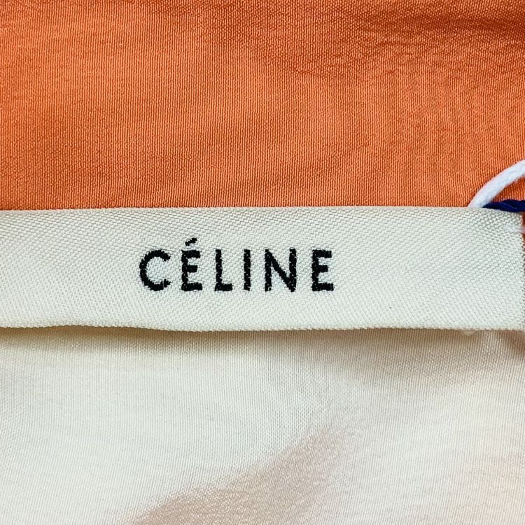 Celine Céline Colorblock Silk Blouse Size 34 Size XXS / US 00 / IT 34 - 3 Thumbnail