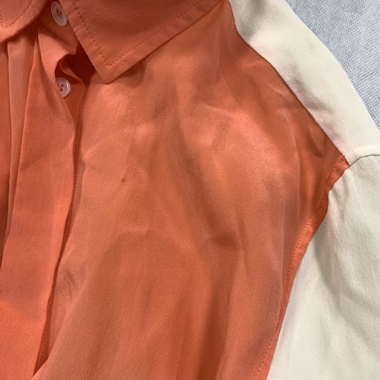 Celine Céline Colorblock Silk Blouse Size 34 Size XXS / US 00 / IT 34 - 6 Thumbnail