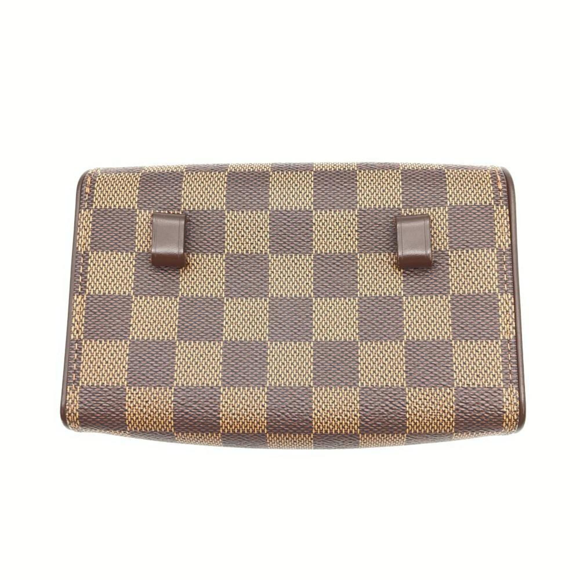 Louis Vuitton Louis Vuitton Pochette Florentine Body Bag, Damier Ebene, N51856, Brown Waist Bag Size ONE SIZE - 3 Thumbnail