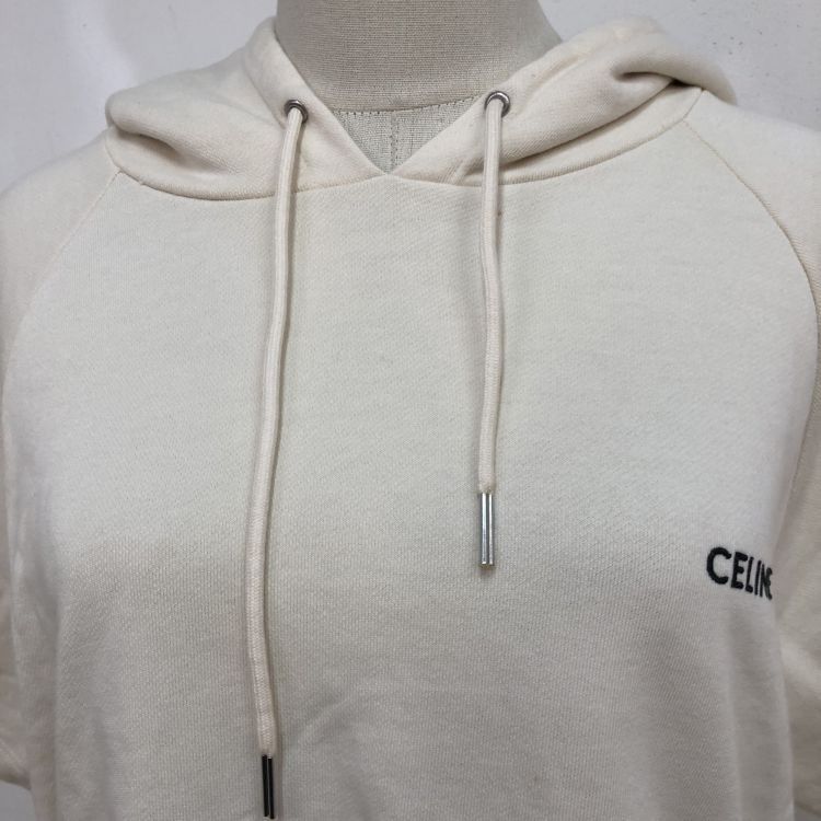 Celine Celine Embroidered Logo Hoodie Size M Size M / US 6-8 / IT 42-44 - 8 Thumbnail