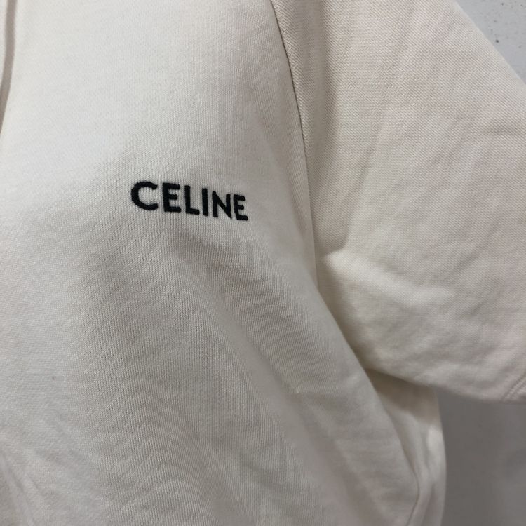 Celine Celine Embroidered Logo Hoodie Size M Size M / US 6-8 / IT 42-44 - 9 Thumbnail