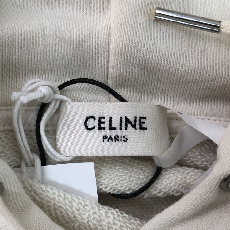 Celine Celine Embroidered Logo Hoodie Size M Size M / US 6-8 / IT 42-44 - 3 Thumbnail