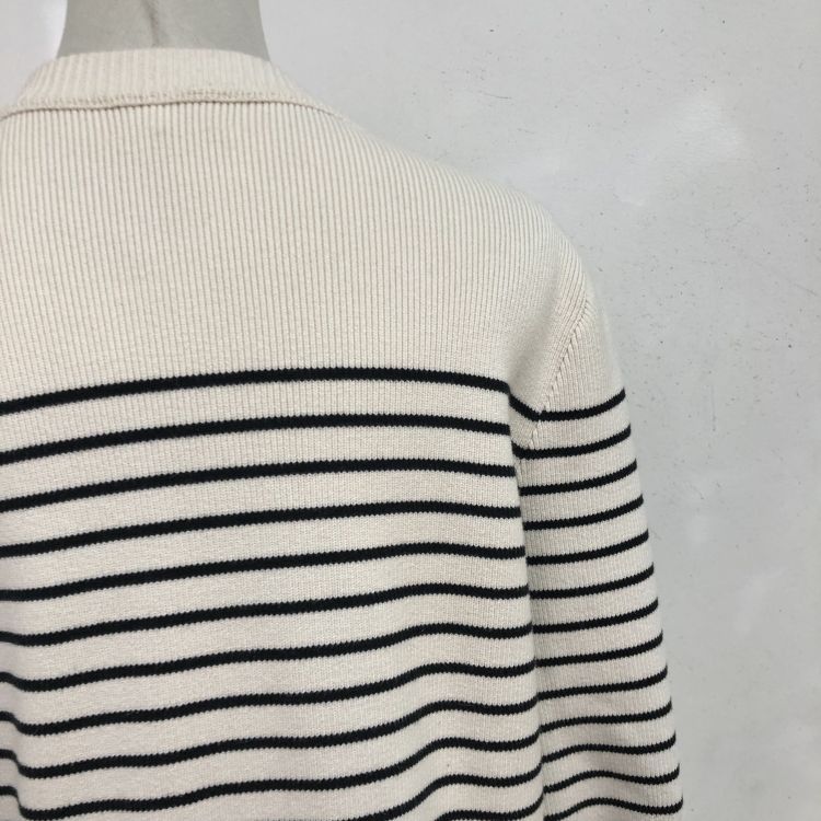Celine Celine Striped Gold Button Sweater M Size M / US 6-8 / IT 42-44 - 9 Thumbnail