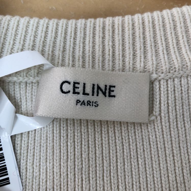Celine Celine Striped Gold Button Sweater M Size M / US 6-8 / IT 42-44 - 3 Thumbnail
