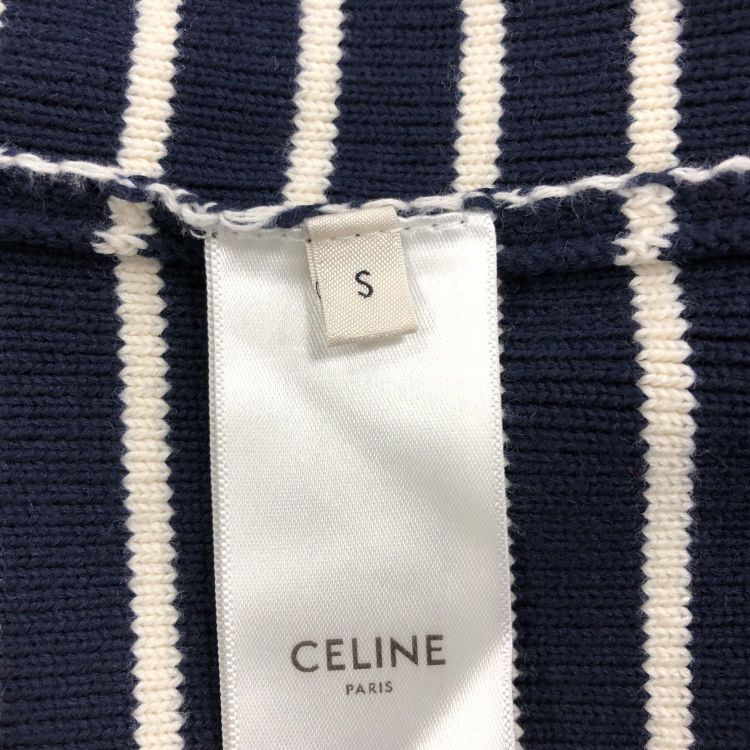 Celine Celine Striped Collared Sweater Size S Size S / US 4 / IT 40 - 4 Thumbnail