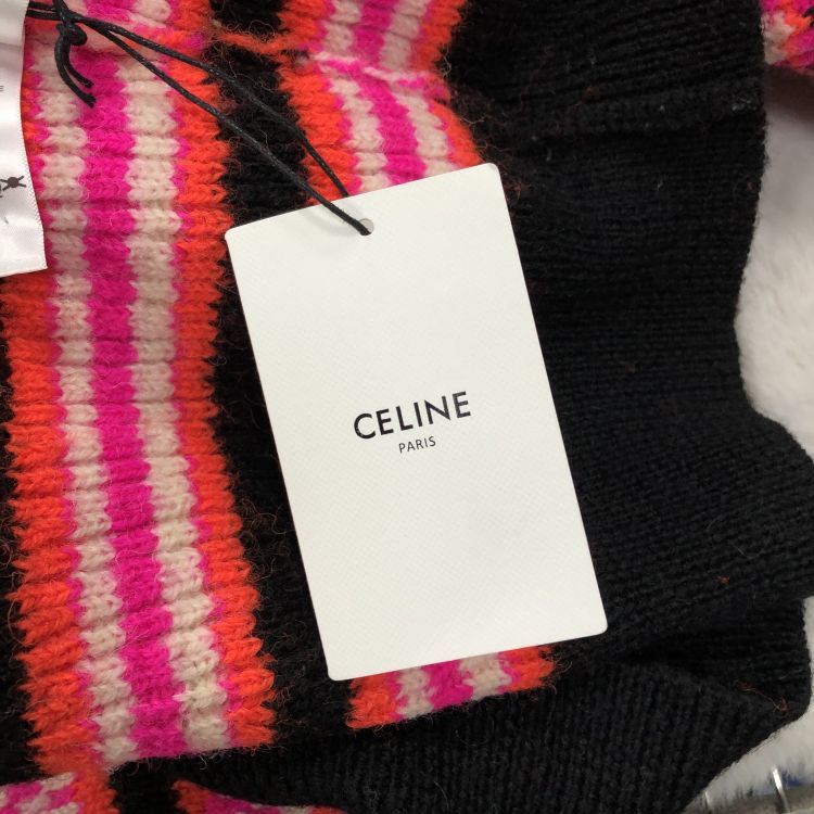Celine Celine Logo Stripe Cardigan Size XS Size XS / US 0-2 / IT 36-38 - 10 Thumbnail