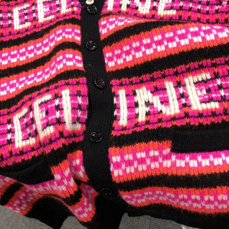 Celine Celine Logo Stripe Cardigan Size XS Size XS / US 0-2 / IT 36-38 - 6 Thumbnail
