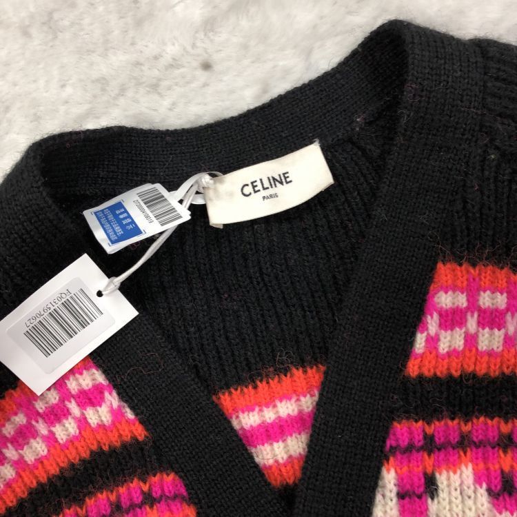 Celine Celine Logo Stripe Cardigan Size XS Size XS / US 0-2 / IT 36-38 - 9 Thumbnail