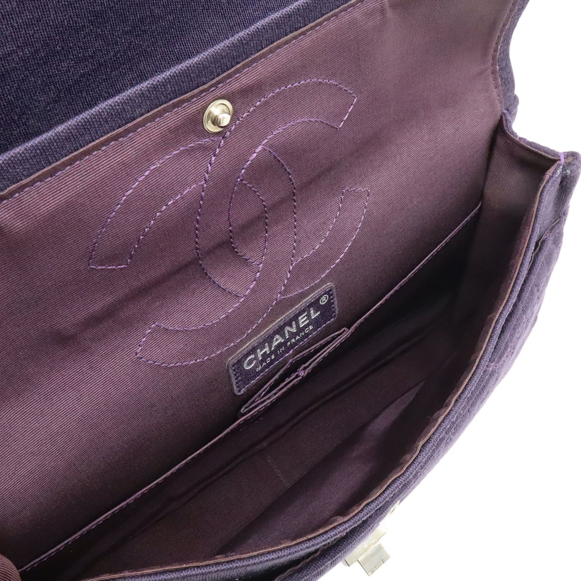 Chanel CHANEL 2.55 Shoulder Bag, Chain Shoulder, Canvas Cotton, Purple Size ONE SIZE - 8 Thumbnail