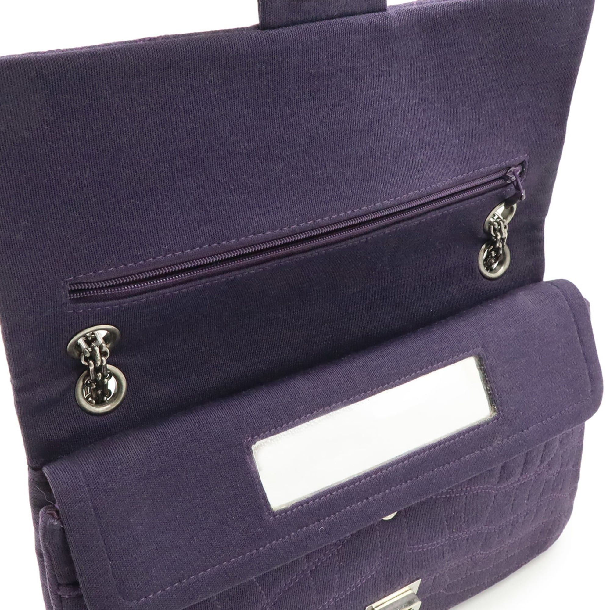 Chanel CHANEL 2.55 Shoulder Bag, Chain Shoulder, Canvas Cotton, Purple Size ONE SIZE - 7 Thumbnail
