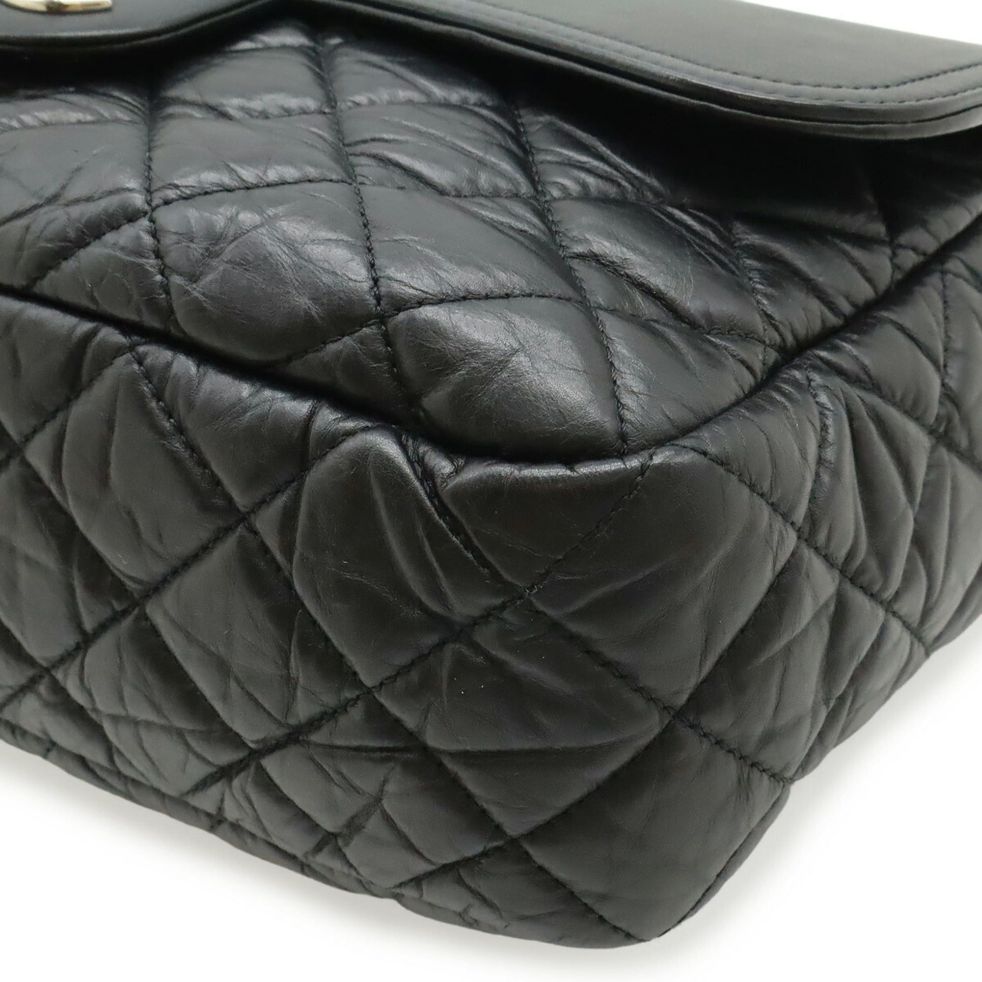 Chanel CHANEL Matelassé Coco Mark Chain Shoulder Bag, Leather, Black, A66809 Size ONE SIZE - 4 Thumbnail