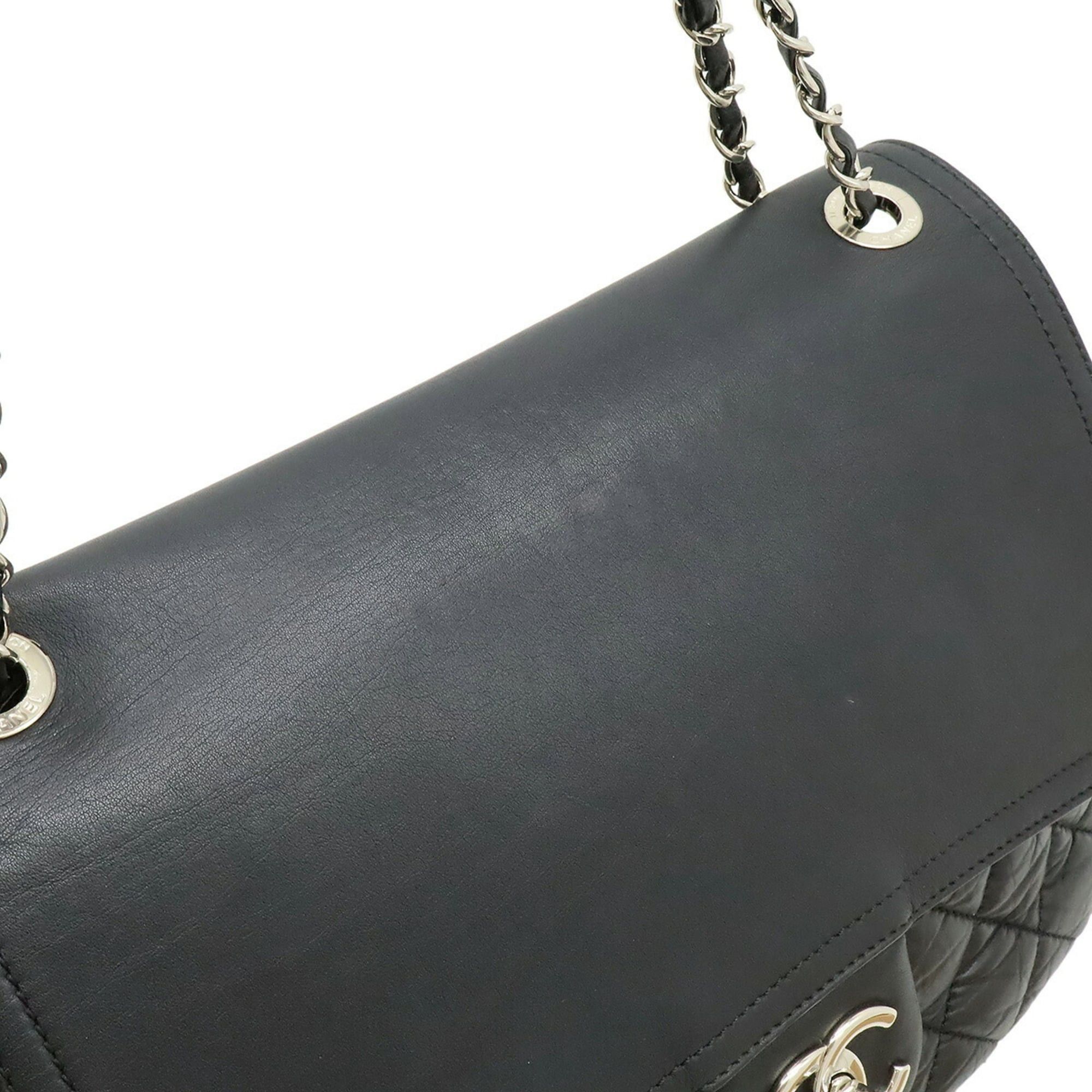 Chanel CHANEL Matelassé Coco Mark Chain Shoulder Bag, Leather, Black, A66809 Size ONE SIZE - 7 Thumbnail