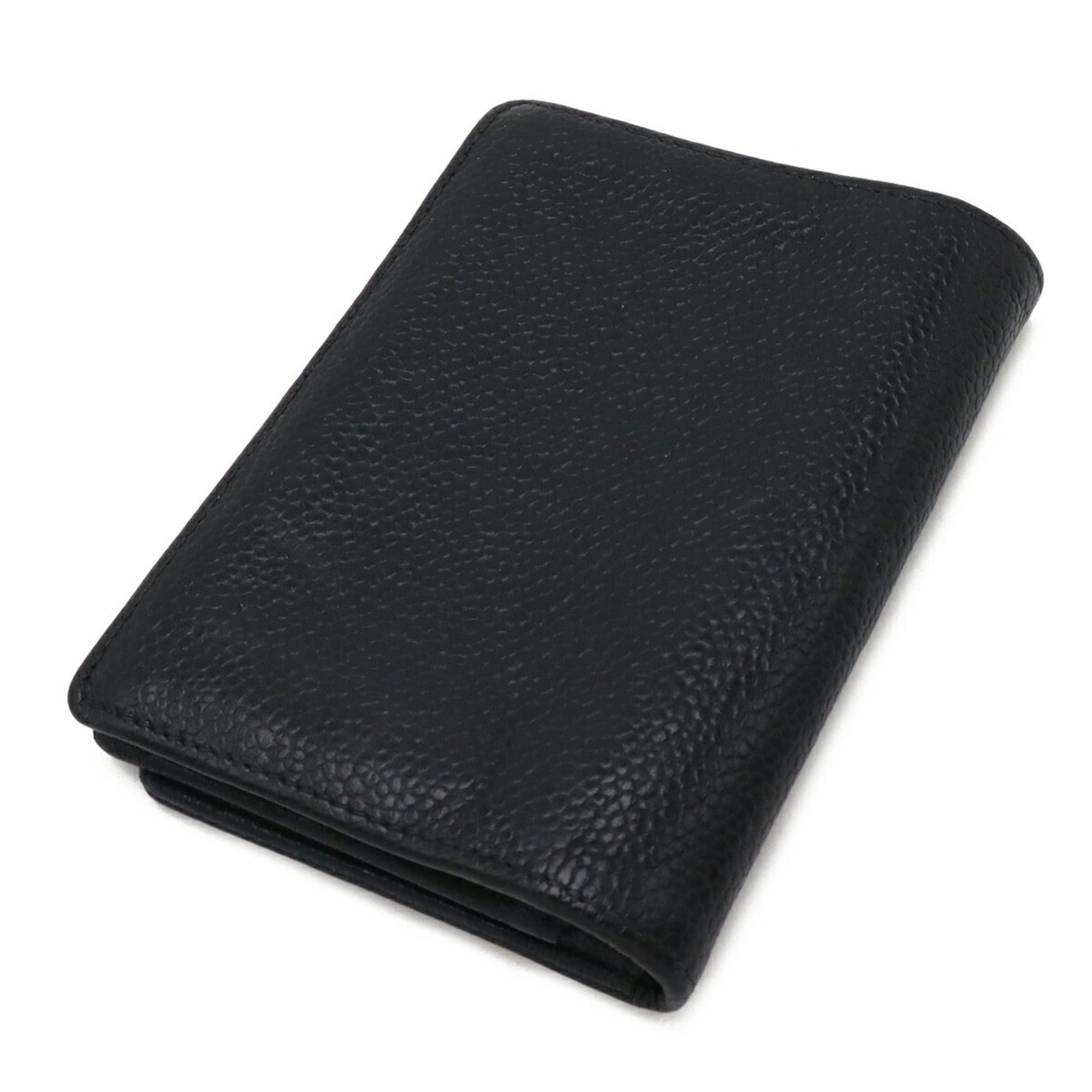 Chanel CHANEL Coco Mark Business Card Holder/Card Case, Pass Caviar Leather, Black, A13503 Size ONE SIZE - 3 Thumbnail