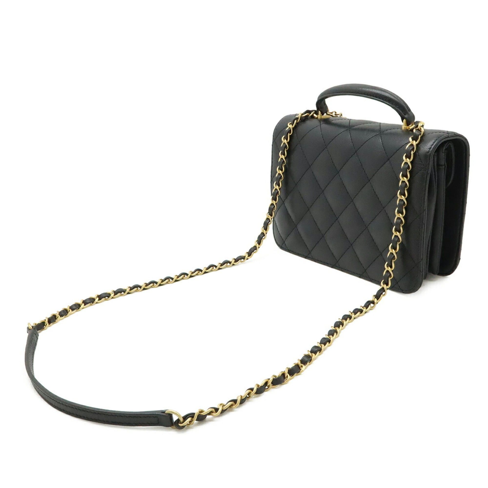 Chanel CHANEL Matelassé Coco Mark Chain Shoulder Bag Handbag Caviar Leather Black AS4286 Size ONE SIZE - 3 Thumbnail